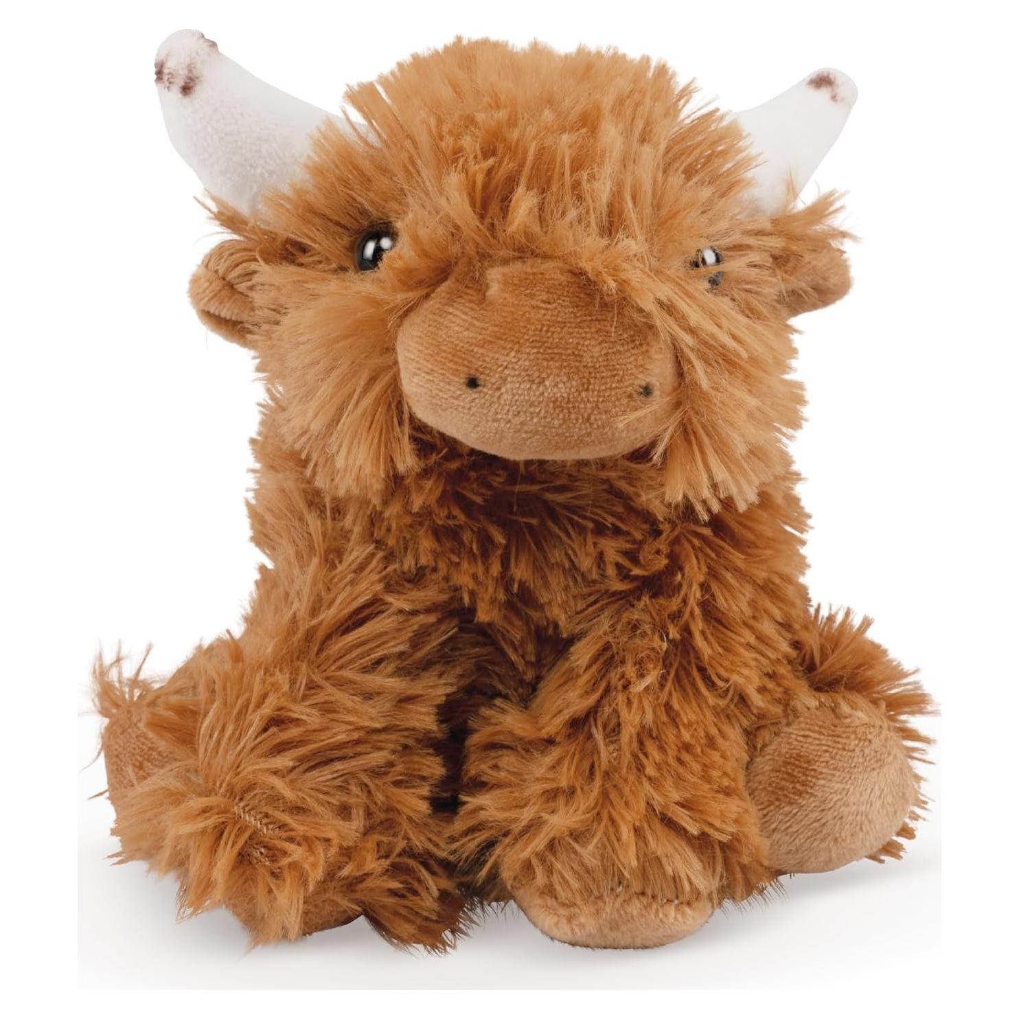 Peluche Highland Cow Living Nature | Ecológico y Suave 12.7 cm