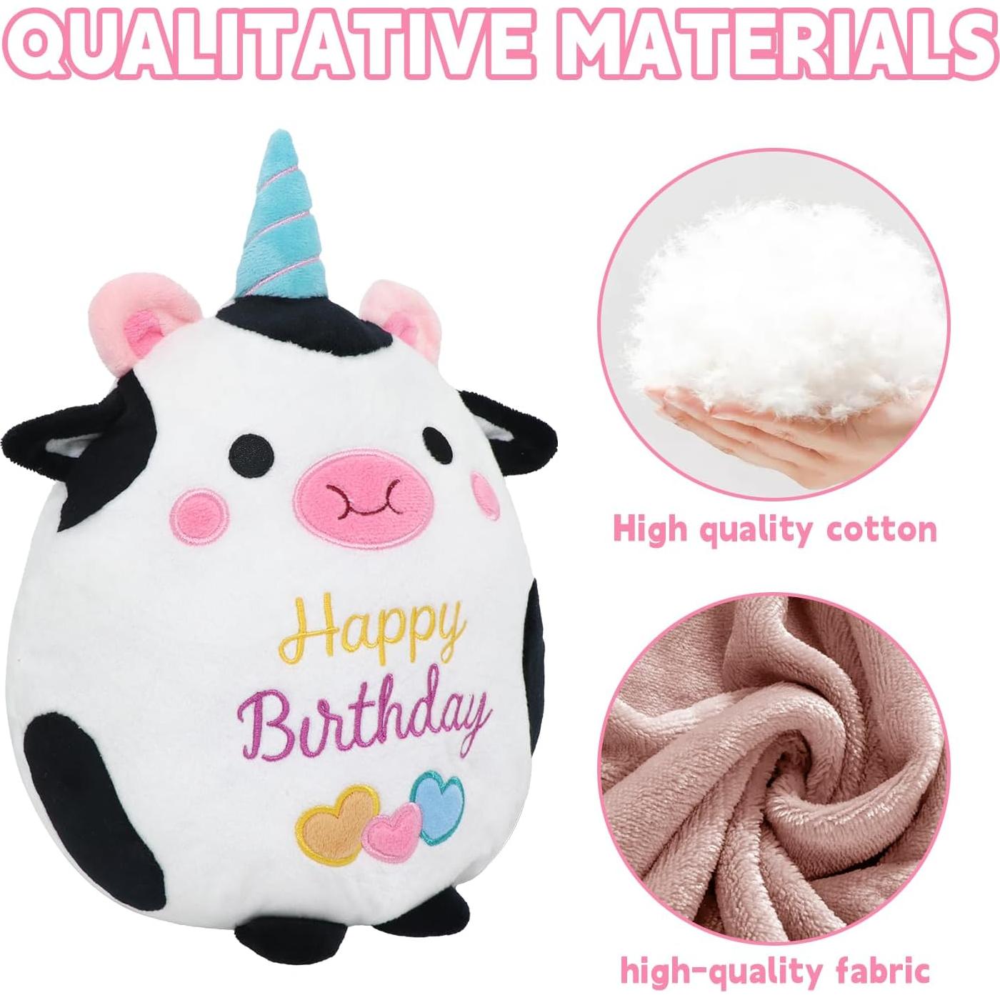 Peluche de Vaca Unicornio 25.4 cm CAIYUEGG Regalo Cumpleaños
