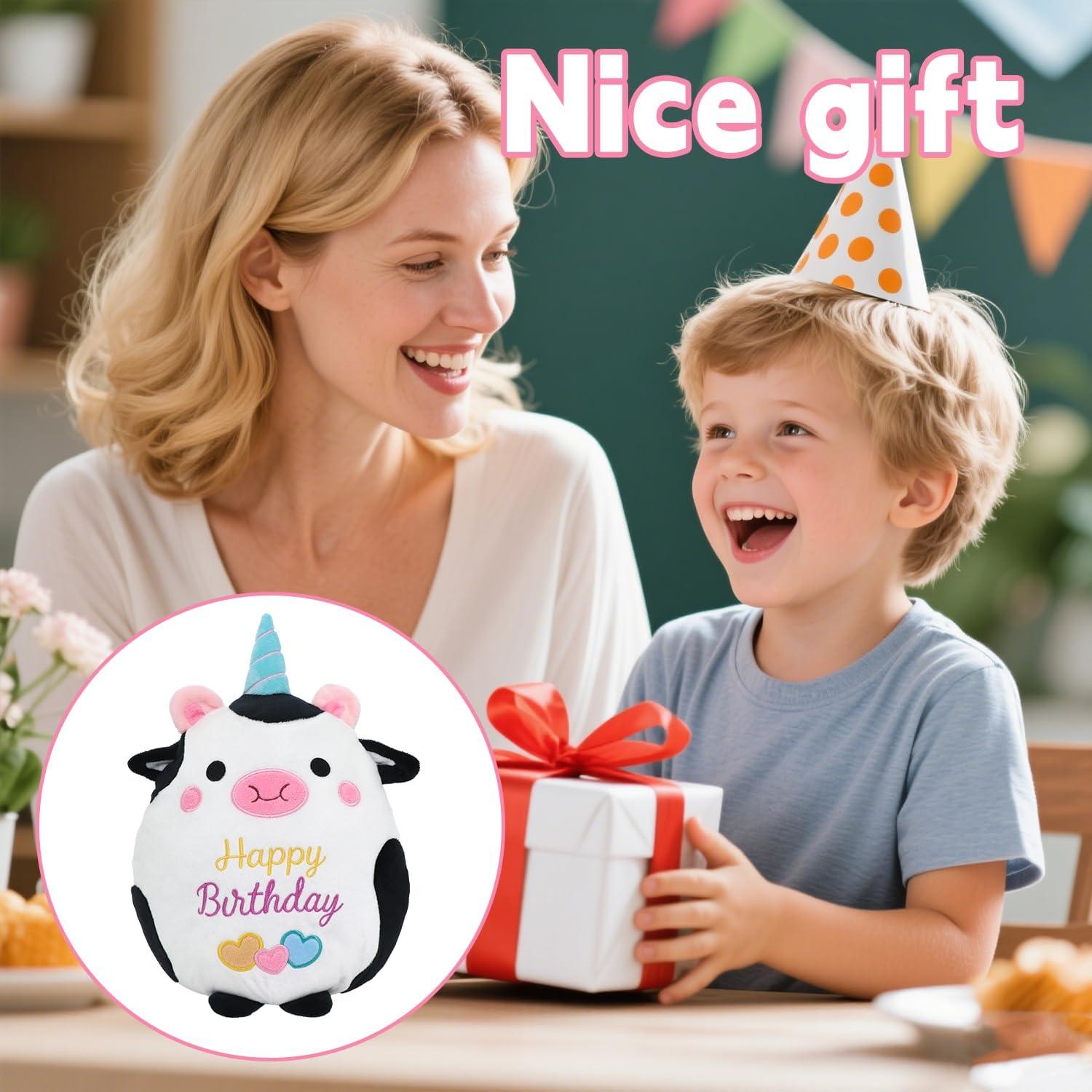 Peluche de Vaca Unicornio 25.4 cm CAIYUEGG Regalo Cumpleaños