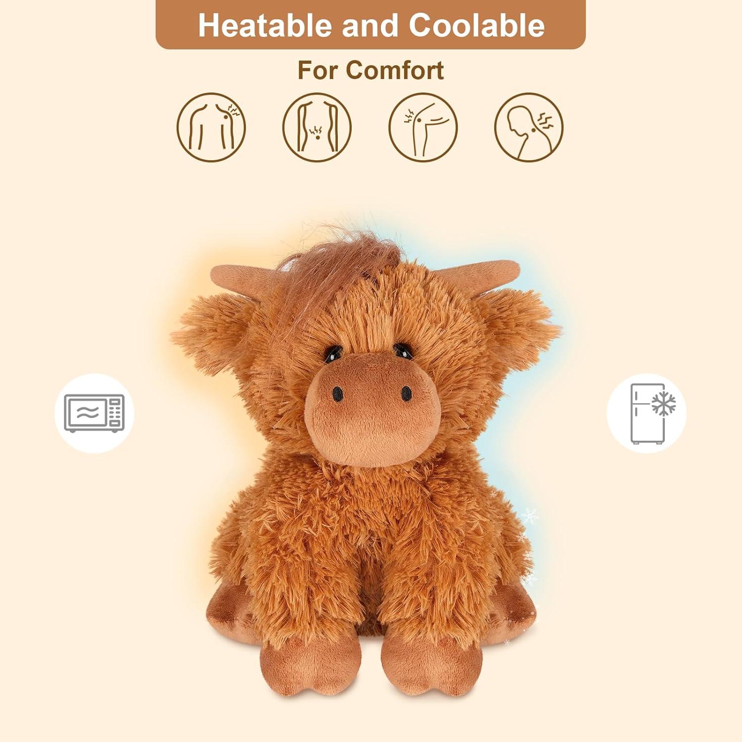 Peluche de Vaca Calentable SuzziPals 43x33cm con Lavanda