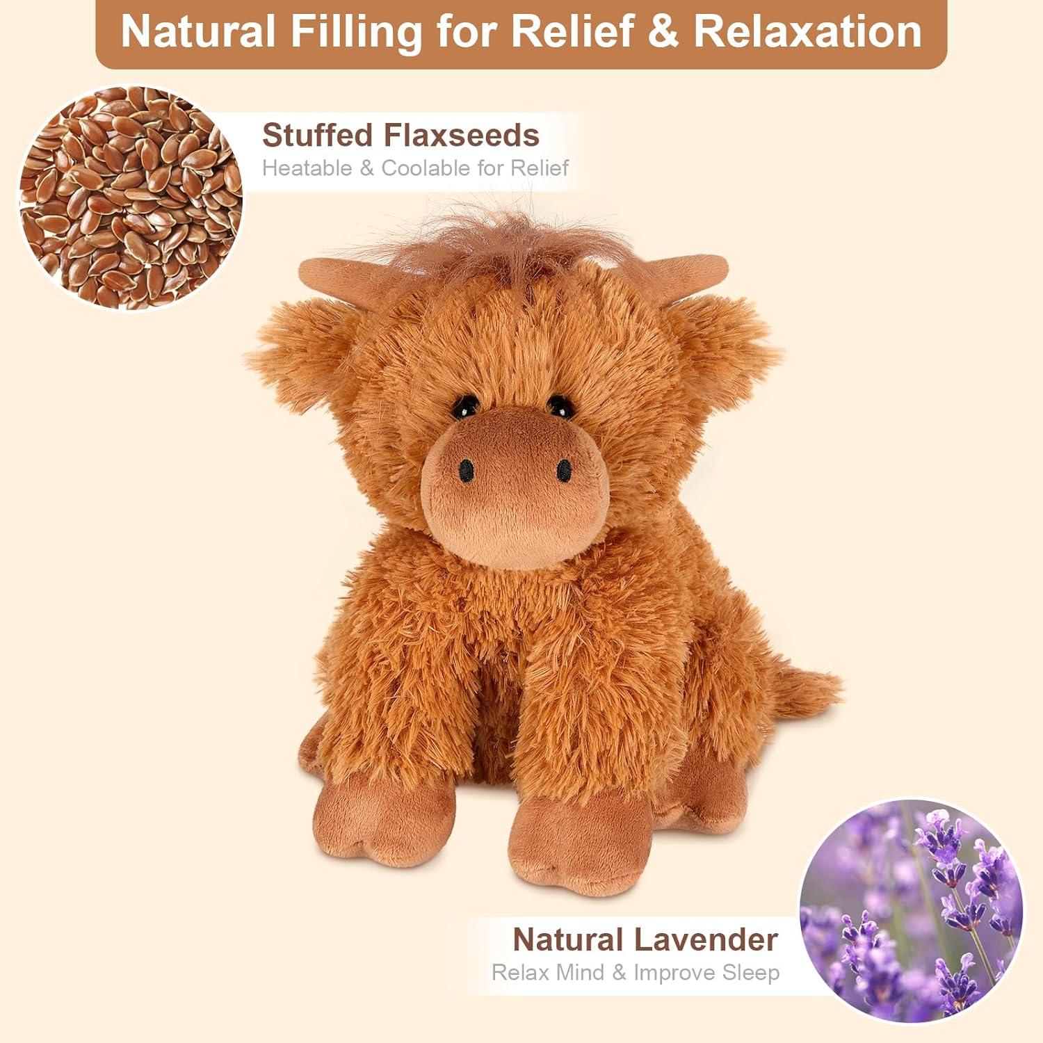 Peluche de Vaca Calentable SuzziPals 43x33cm con Lavanda