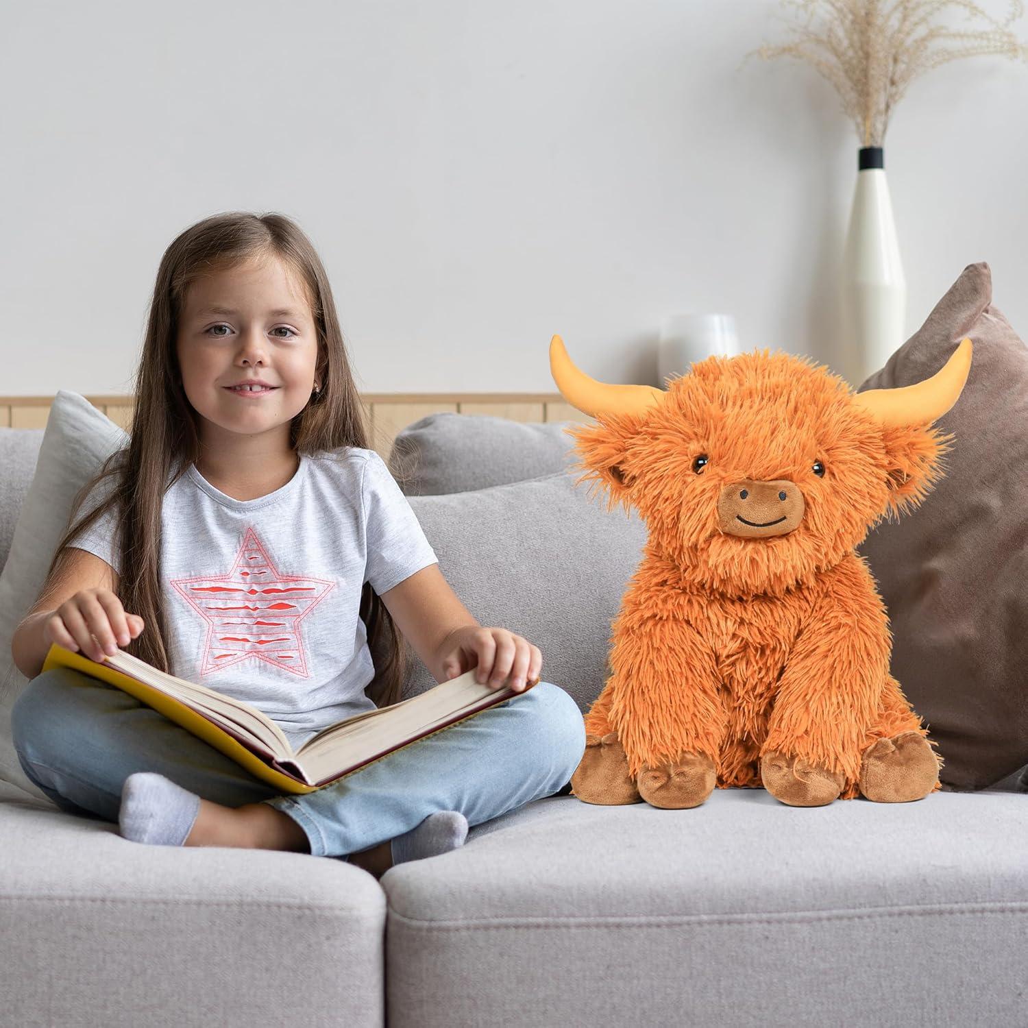 Juguete de Peluche Vaca de las Tierras Altas 40.64 cm 2.27 kg