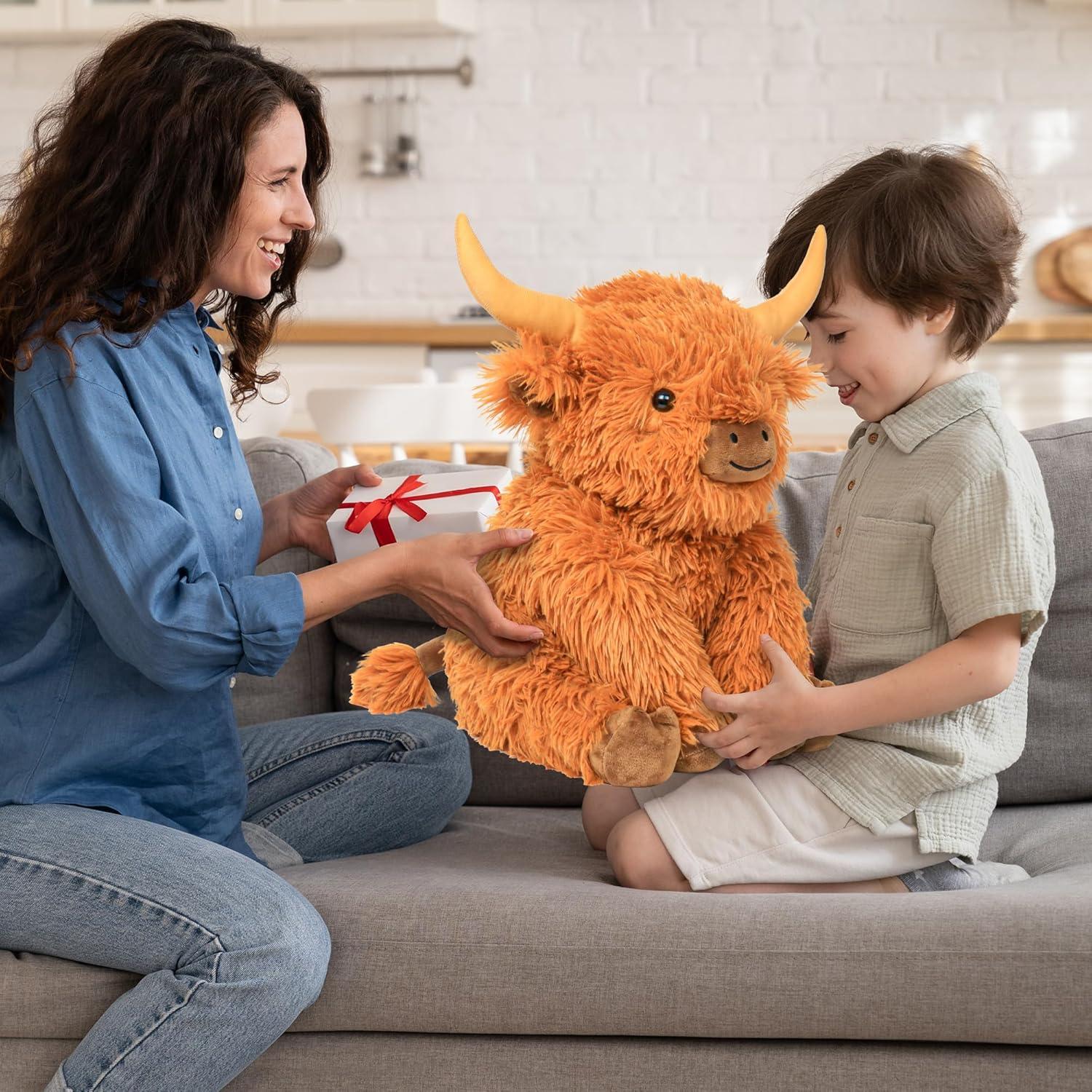 Juguete de Peluche Vaca de las Tierras Altas 40.64 cm 2.27 kg