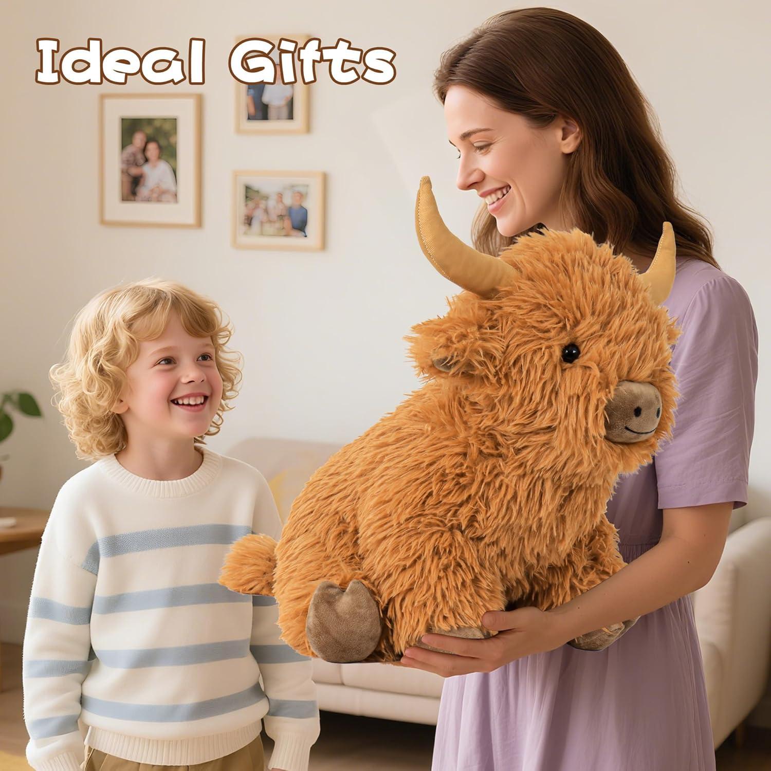 Juguete de Peluche Vaca de las Tierras Altas 40.64 cm 2.27 kg