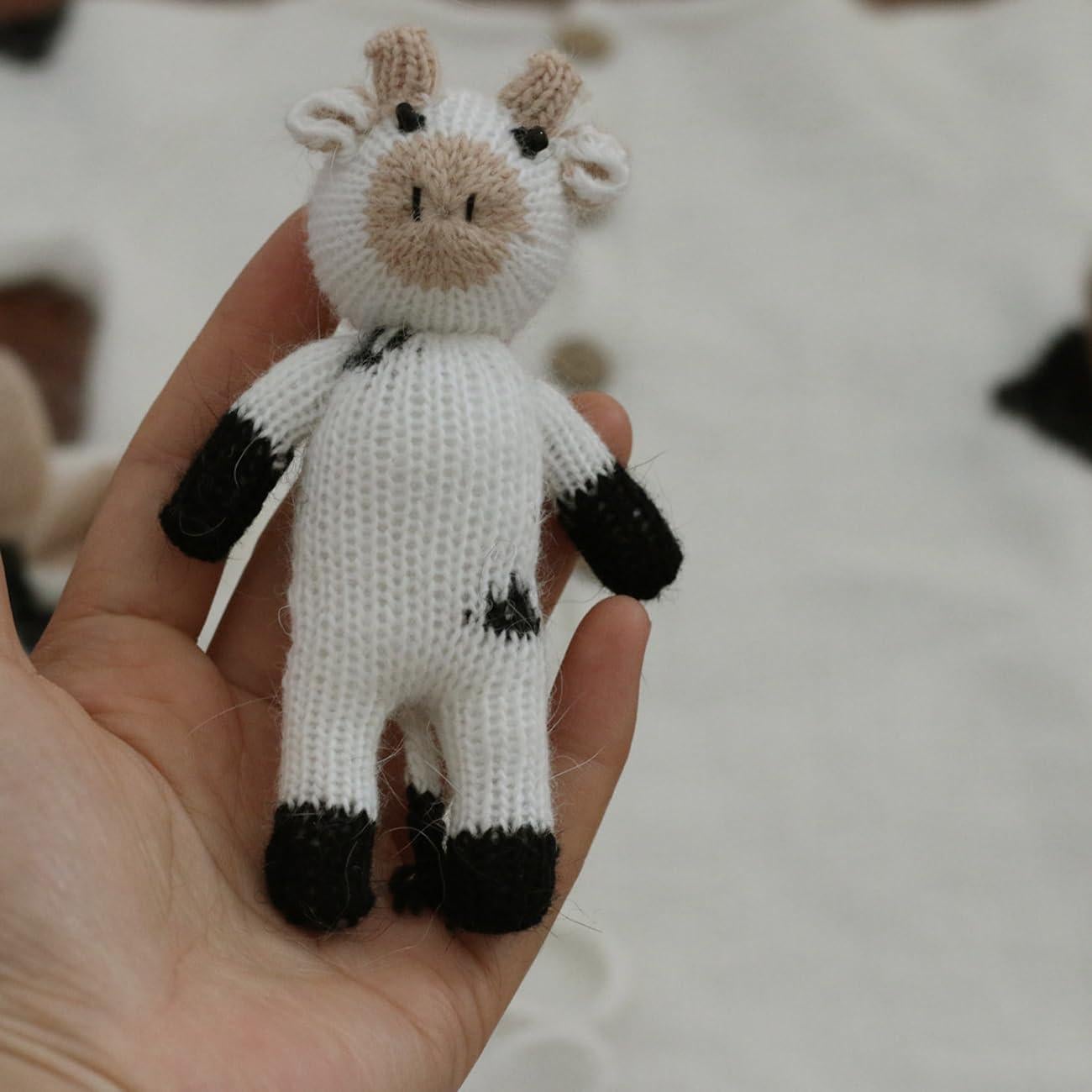 Capa de Vaca Tejida para Recién Nacido Zeroest - Accesorio Fotografía