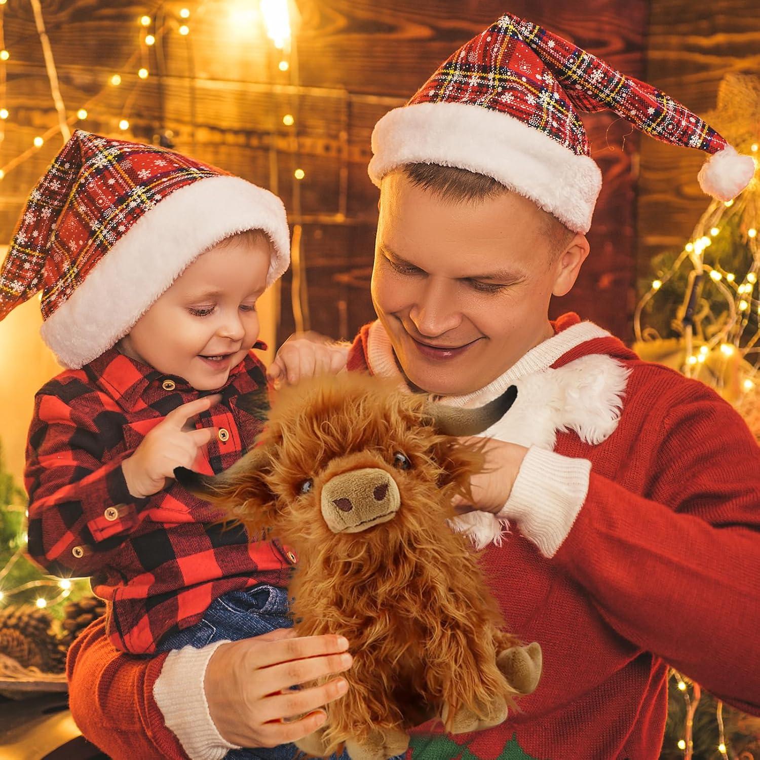 Animal de Peluche Vaca de las Tierras Altas HouxieMiga 26.7 cm