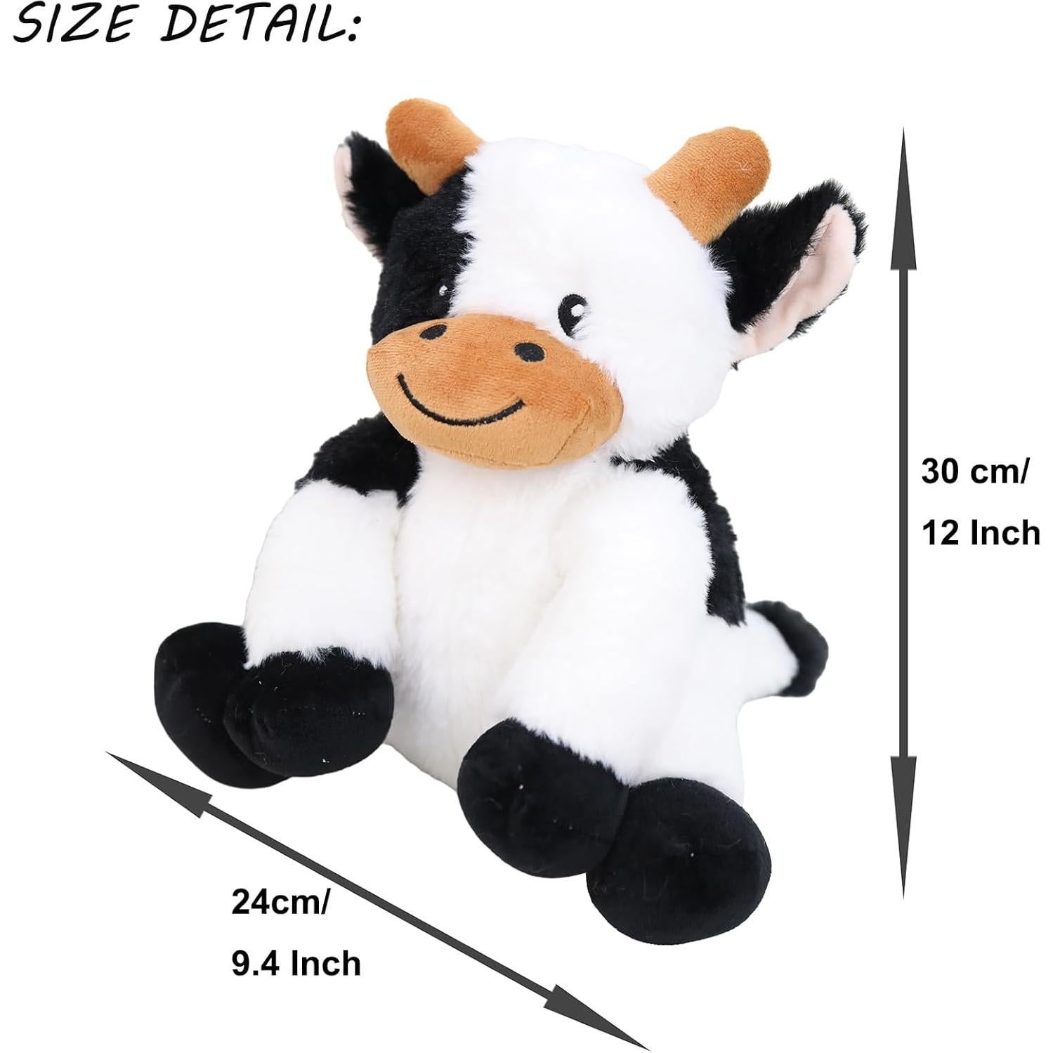 Juguete de Peluche Vaca Lechera Kawaii 30 cm Suave