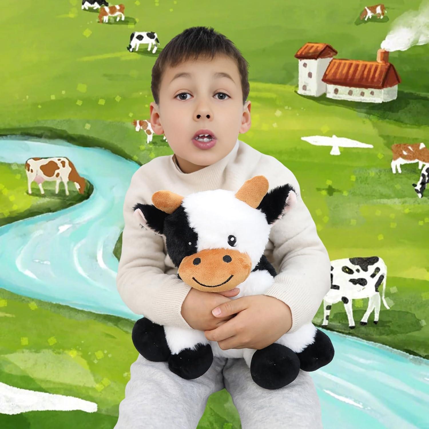 Juguete de Peluche Vaca Lechera Kawaii 30 cm Suave