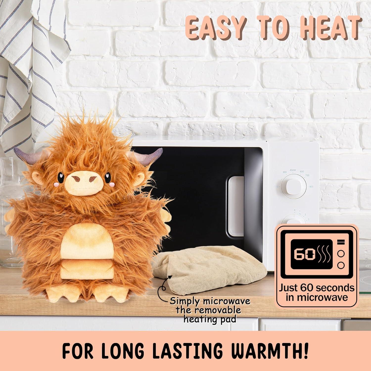 Vaca de Peluche Calentable Momo 0.91 kg - Combustible Feliz