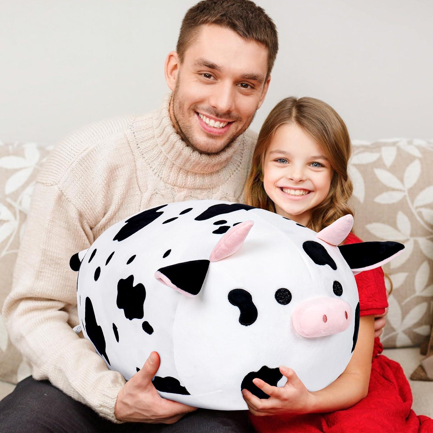 Wepop Peluche Vaca 50cm Suave y Adorable para Niños