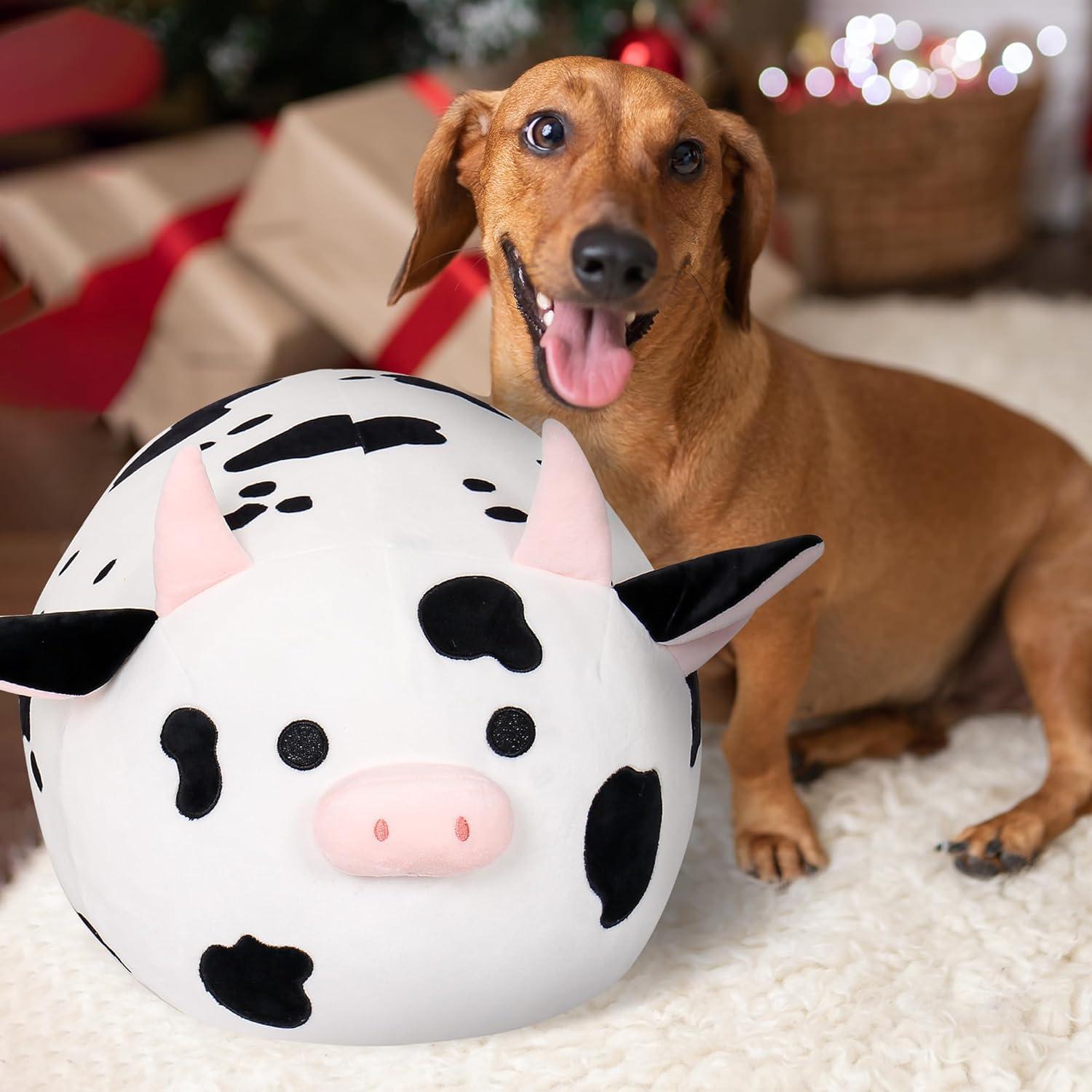 Wepop Peluche Vaca 50cm Suave y Adorable para Niños