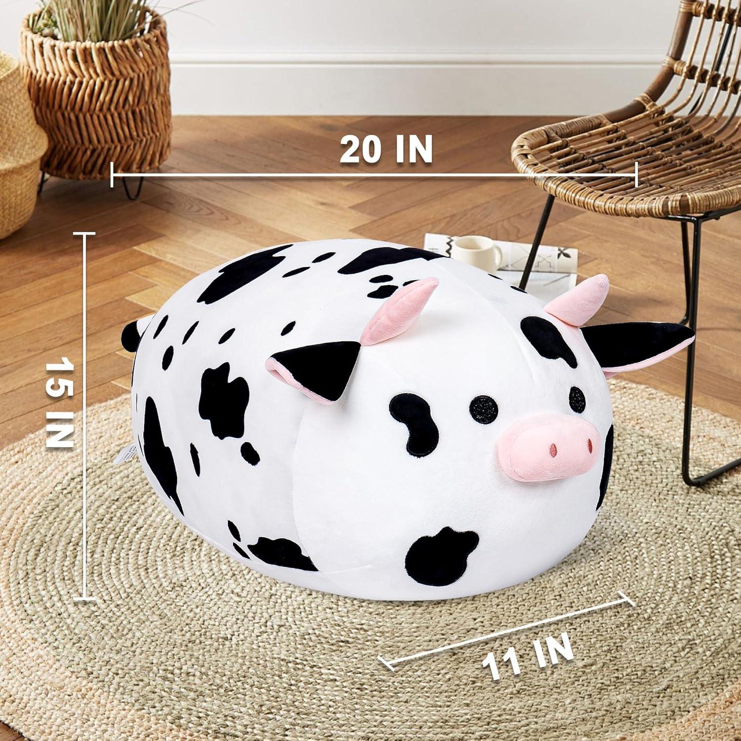 Wepop Peluche Vaca 50cm Suave y Adorable para Niños