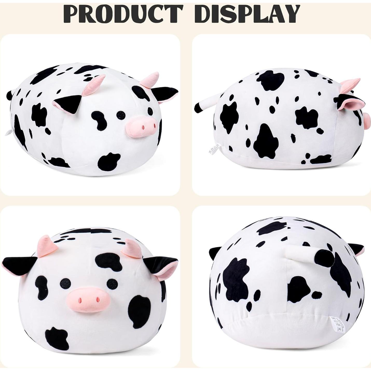 Wepop Peluche Vaca 50cm Suave y Adorable para Niños