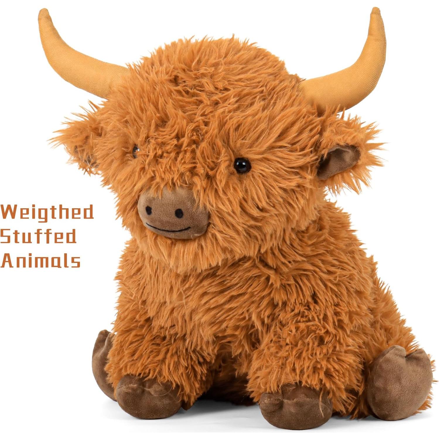 Peluches Vaca de las Tierras Altas Wepop 40cm con Peso