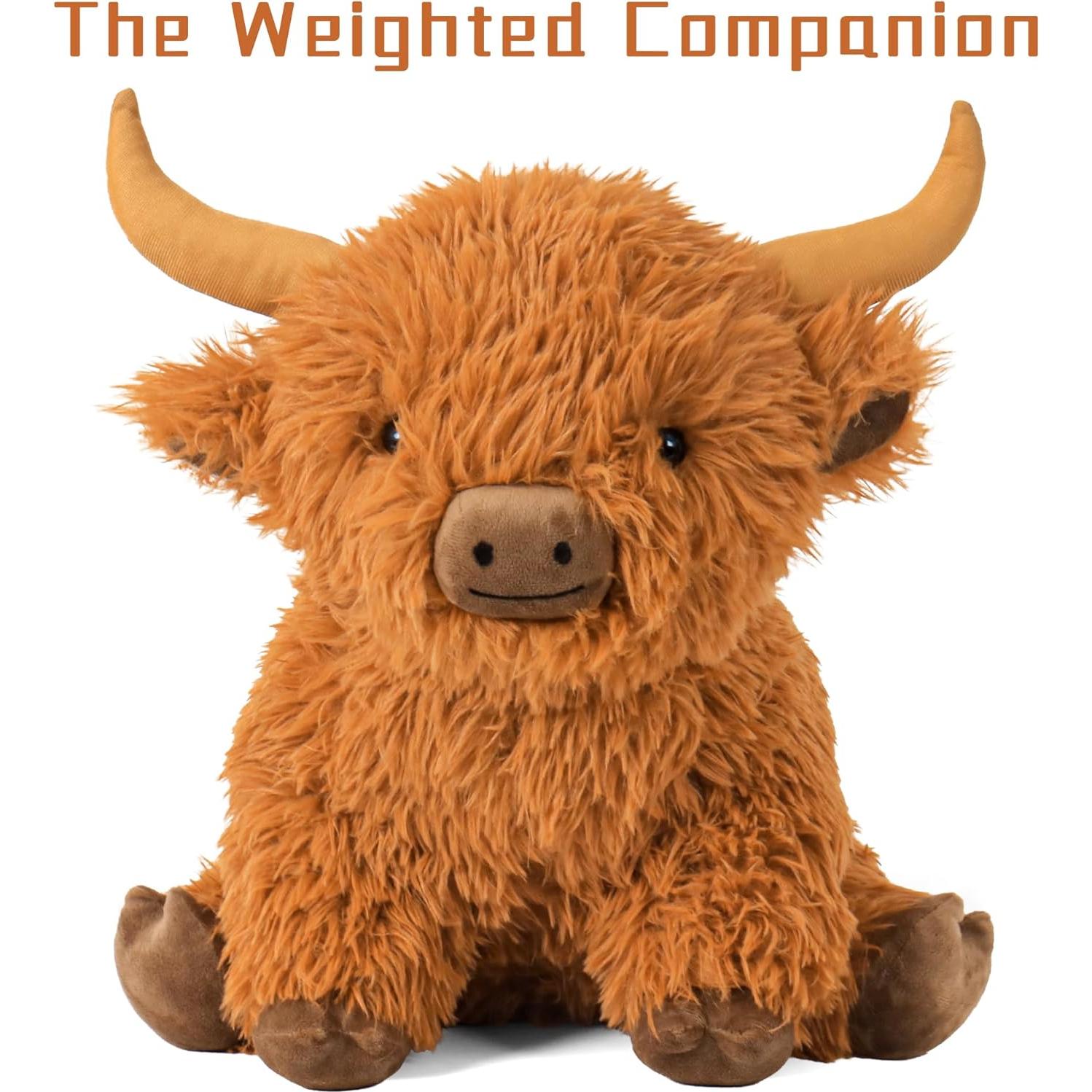 Peluches Vaca de las Tierras Altas Wepop 40cm con Peso