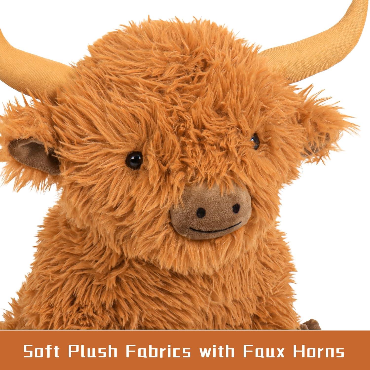 Peluches Vaca de las Tierras Altas Wepop 40cm con Peso