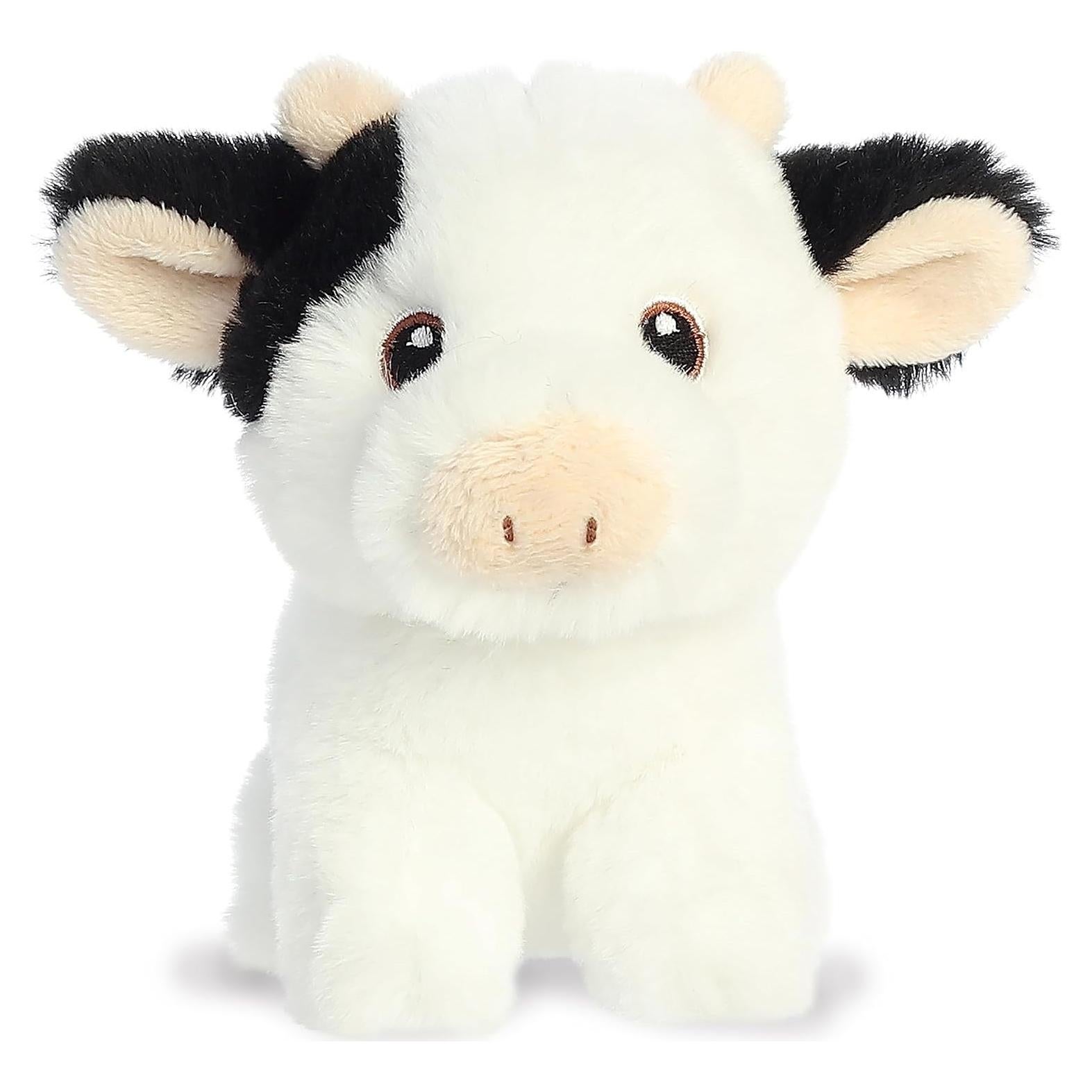 Mini Vaca de Peluche Aurora Eco-Nación - 12.7 cm - Material Reciclado