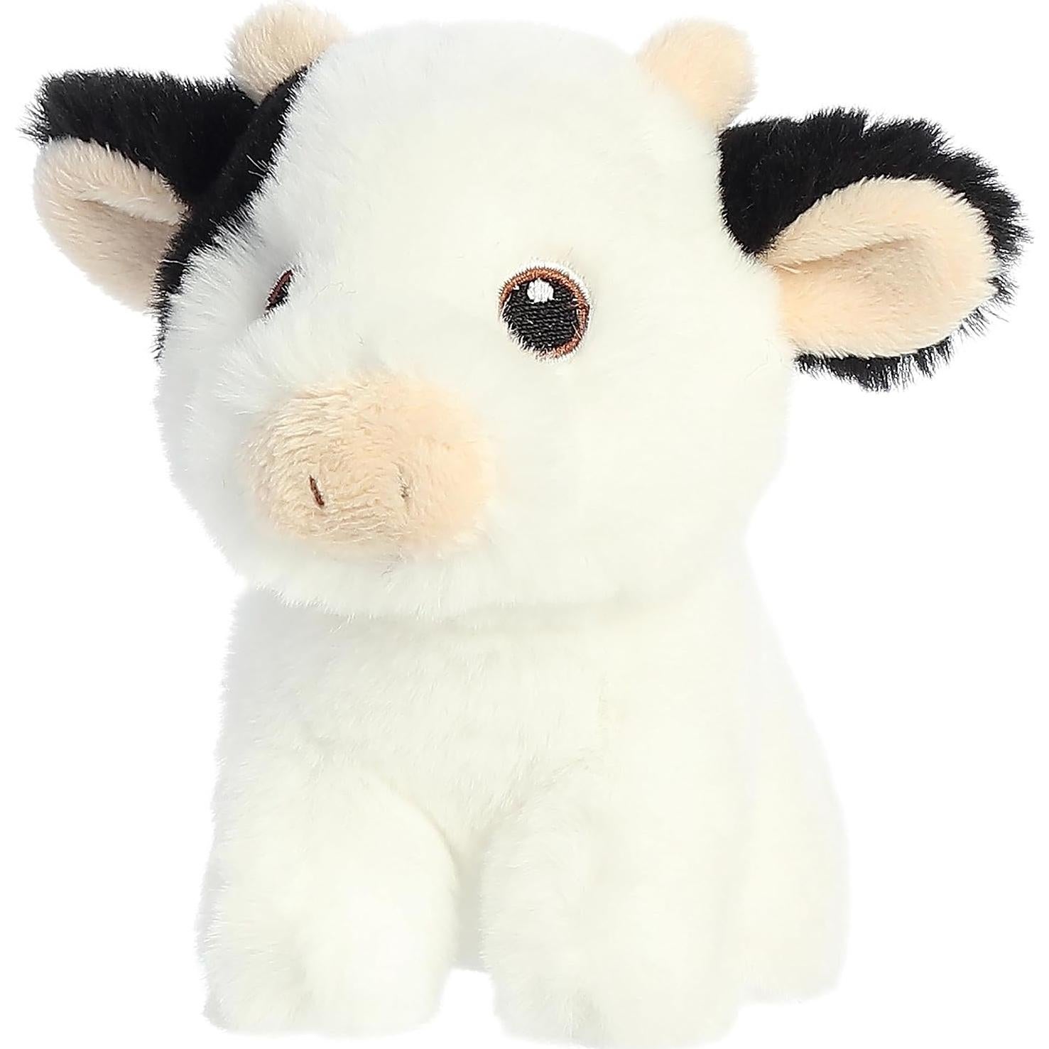 Mini Vaca de Peluche Aurora Eco-Nación - 12.7 cm - Material Reciclado