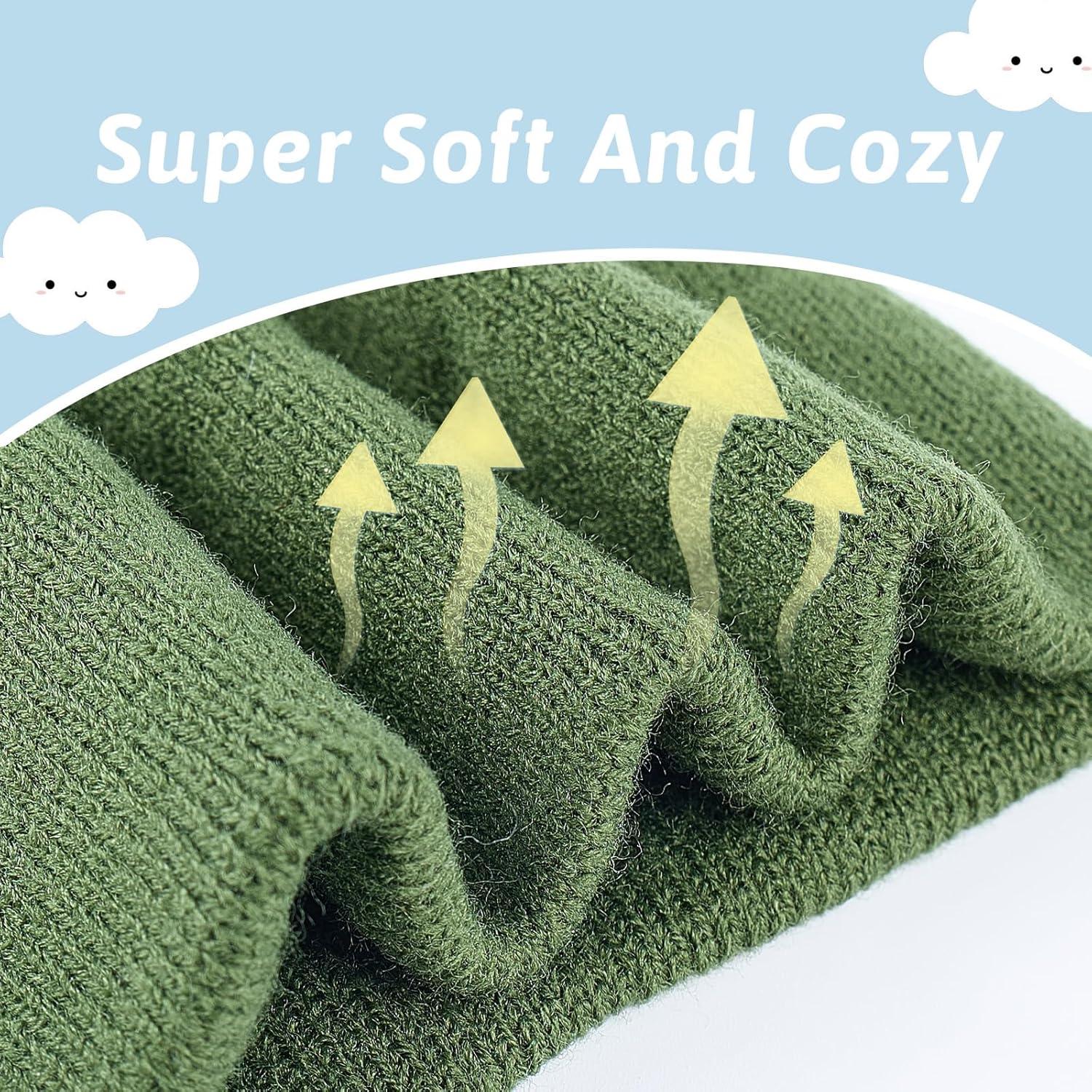 Gorro Beanie de Invierno para Bebé 0-6 Meses Ancla Verde