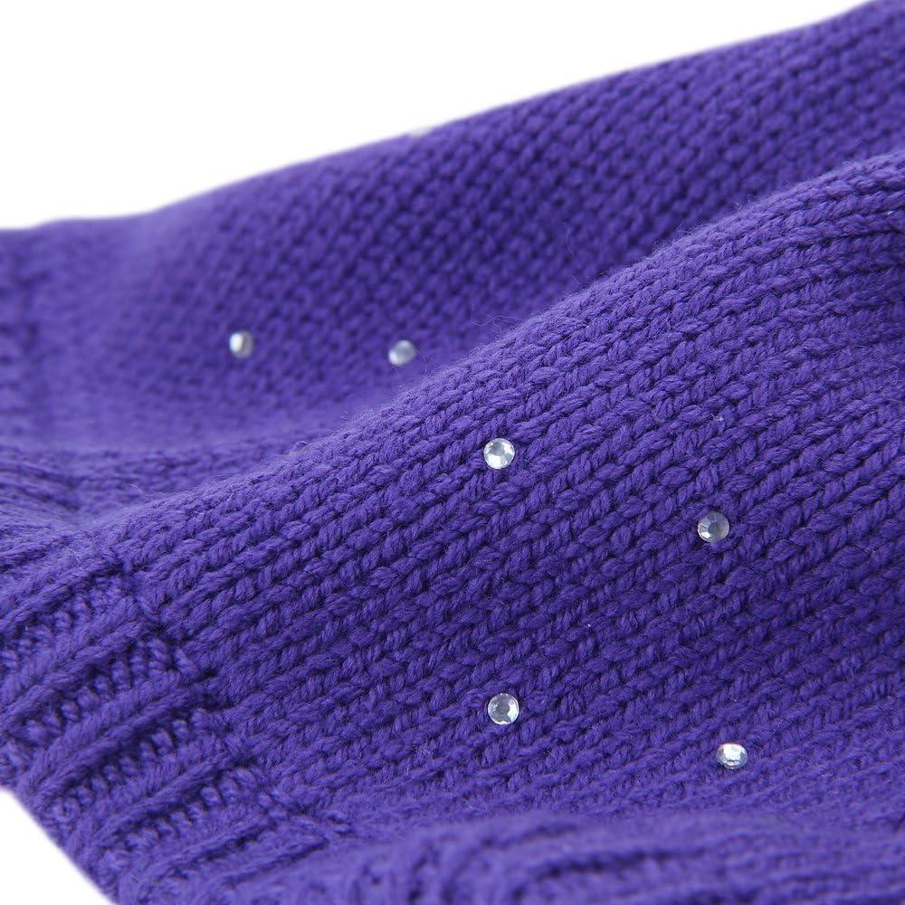 Gorro de Invierno de Punto para Niña Vivobiniya Morado 0-6M 6-2T 2-6T