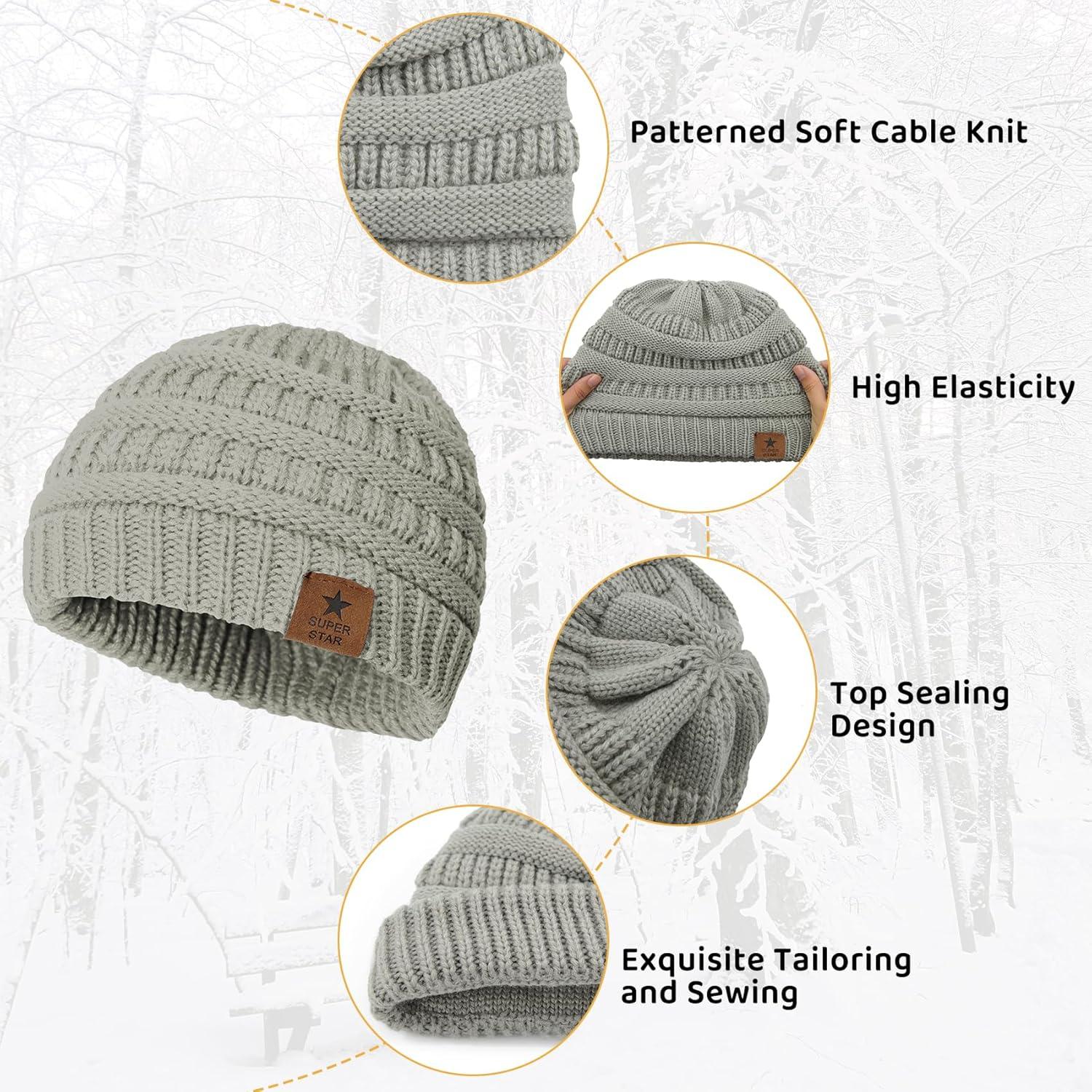 Gorro de Invierno Durio para Bebés 6-36 Meses - Cálido y Acogedor