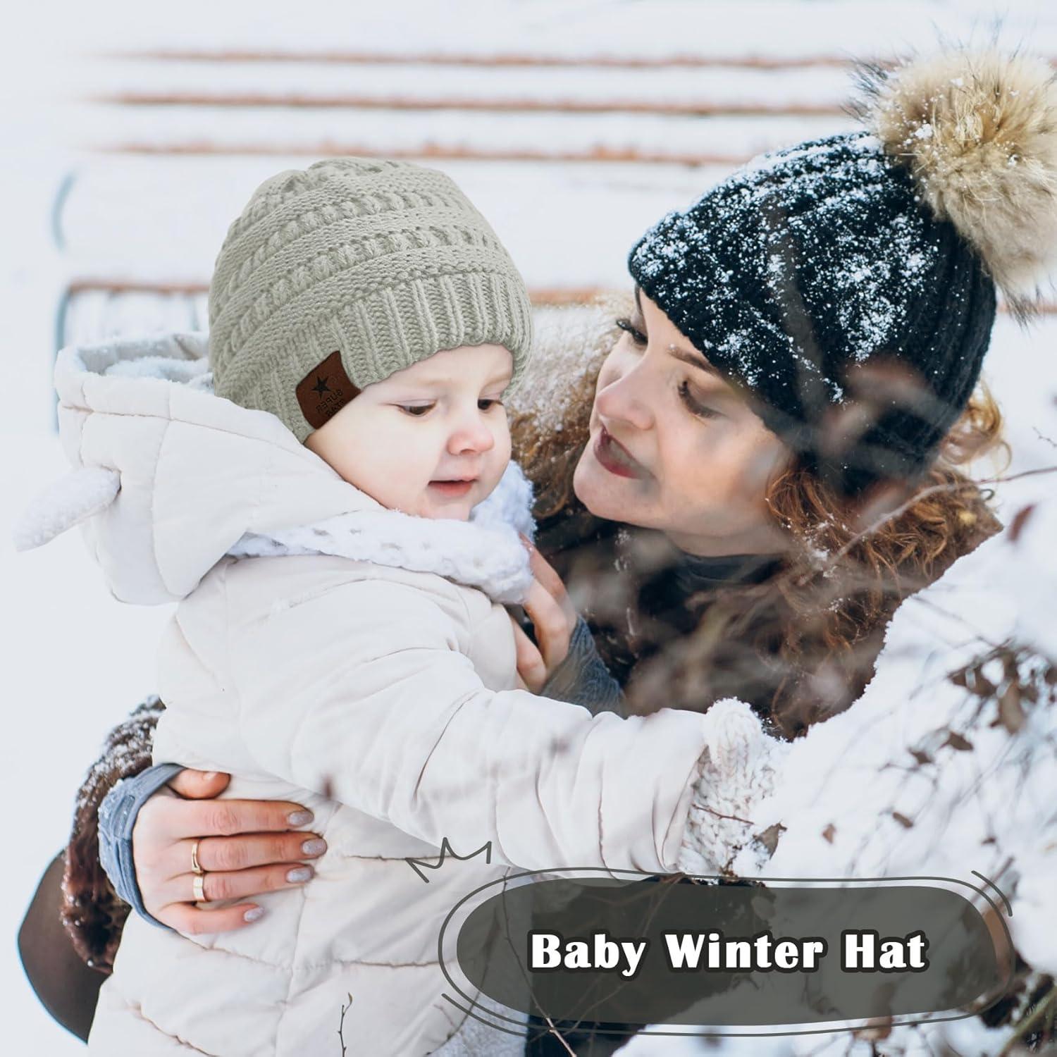 Gorro de Invierno Durio para Bebés 6-36 Meses - Cálido y Acogedor