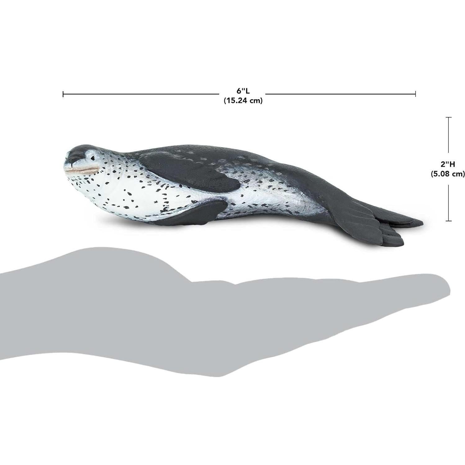 Figurita Foca Leopardo Safari Ltd. 14.6 cm Juguete Educativo