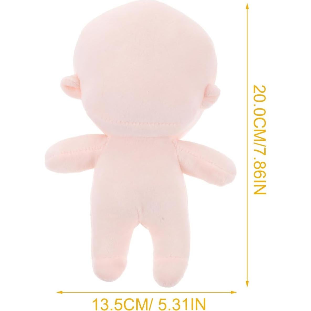 Muñeca de Felpa en Blanco Veemoon 20cm para DIY