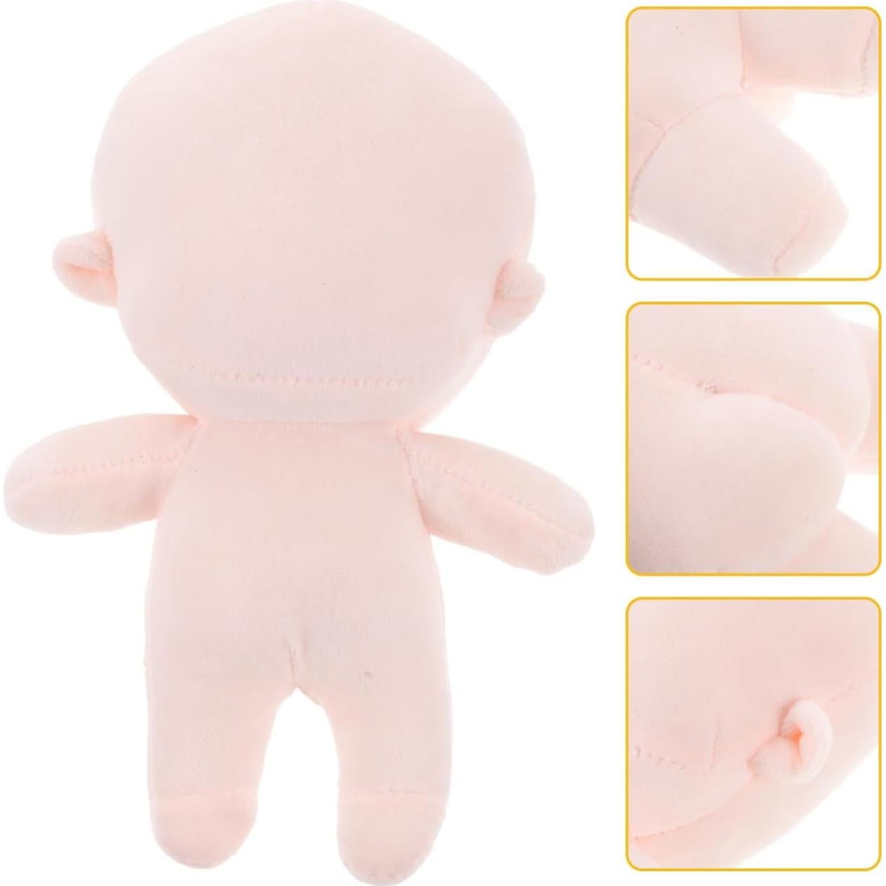 Muñeca de Felpa en Blanco Veemoon 20cm para DIY