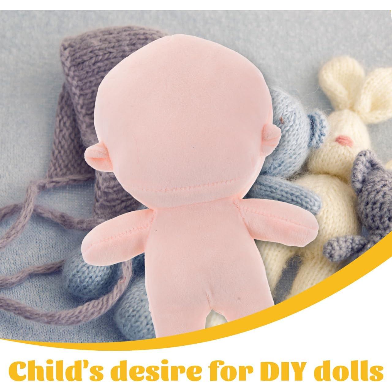 Muñeca de Felpa en Blanco Veemoon 20cm para DIY