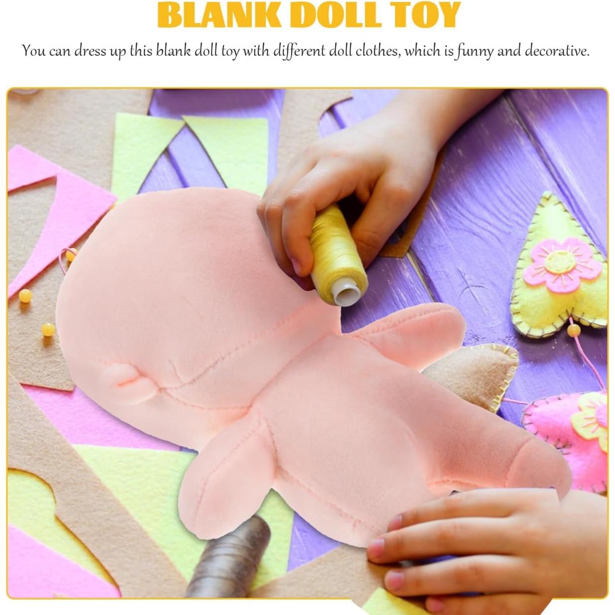 Muñeca de Felpa en Blanco Veemoon 20cm para DIY