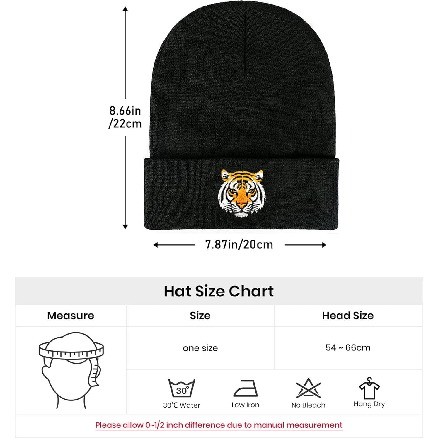 Gorro de Punto Bordado AIMASTZ Unisex Amarillo Pato Divertido