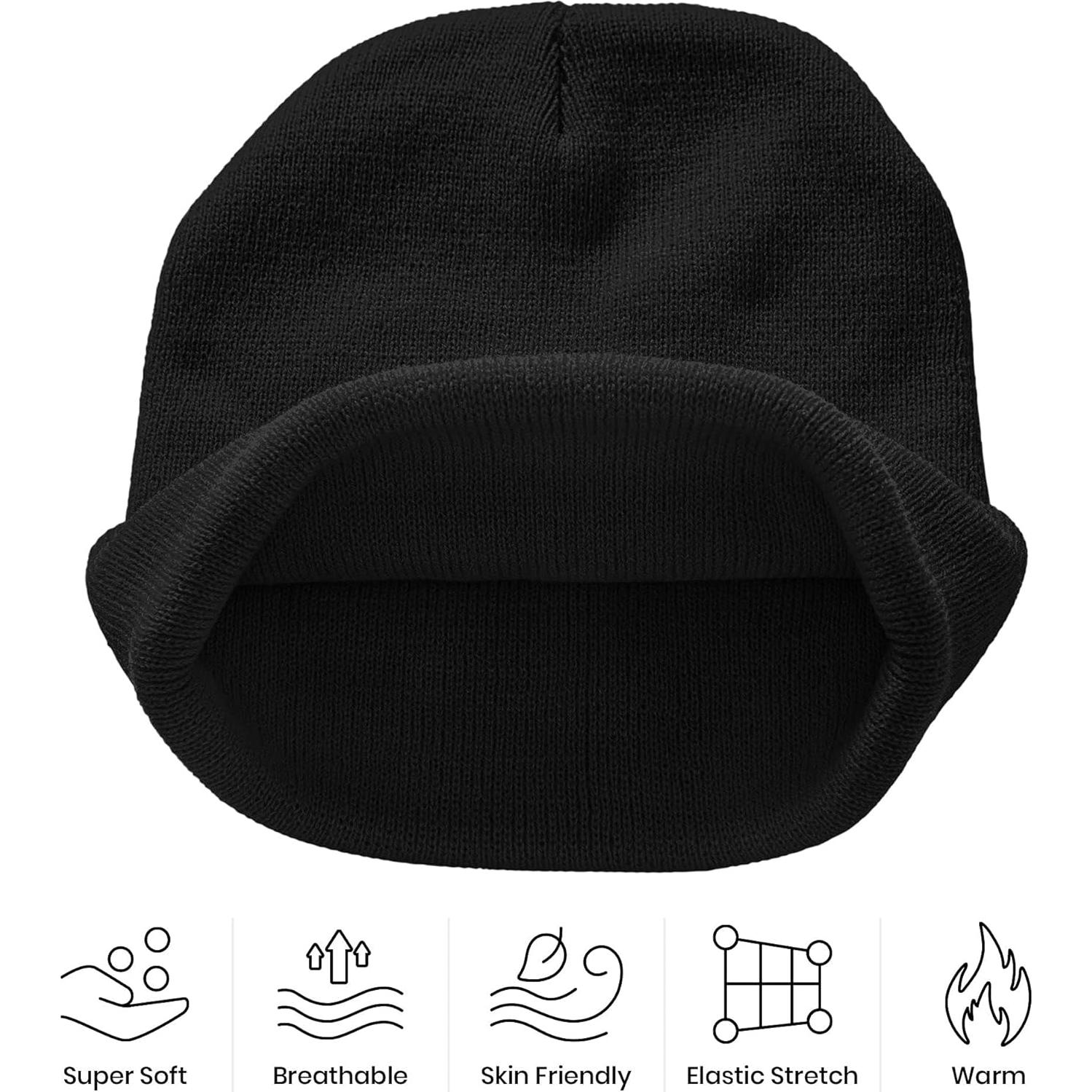 Gorro de Punto Bordado AIMASTZ Unisex Amarillo Pato Divertido