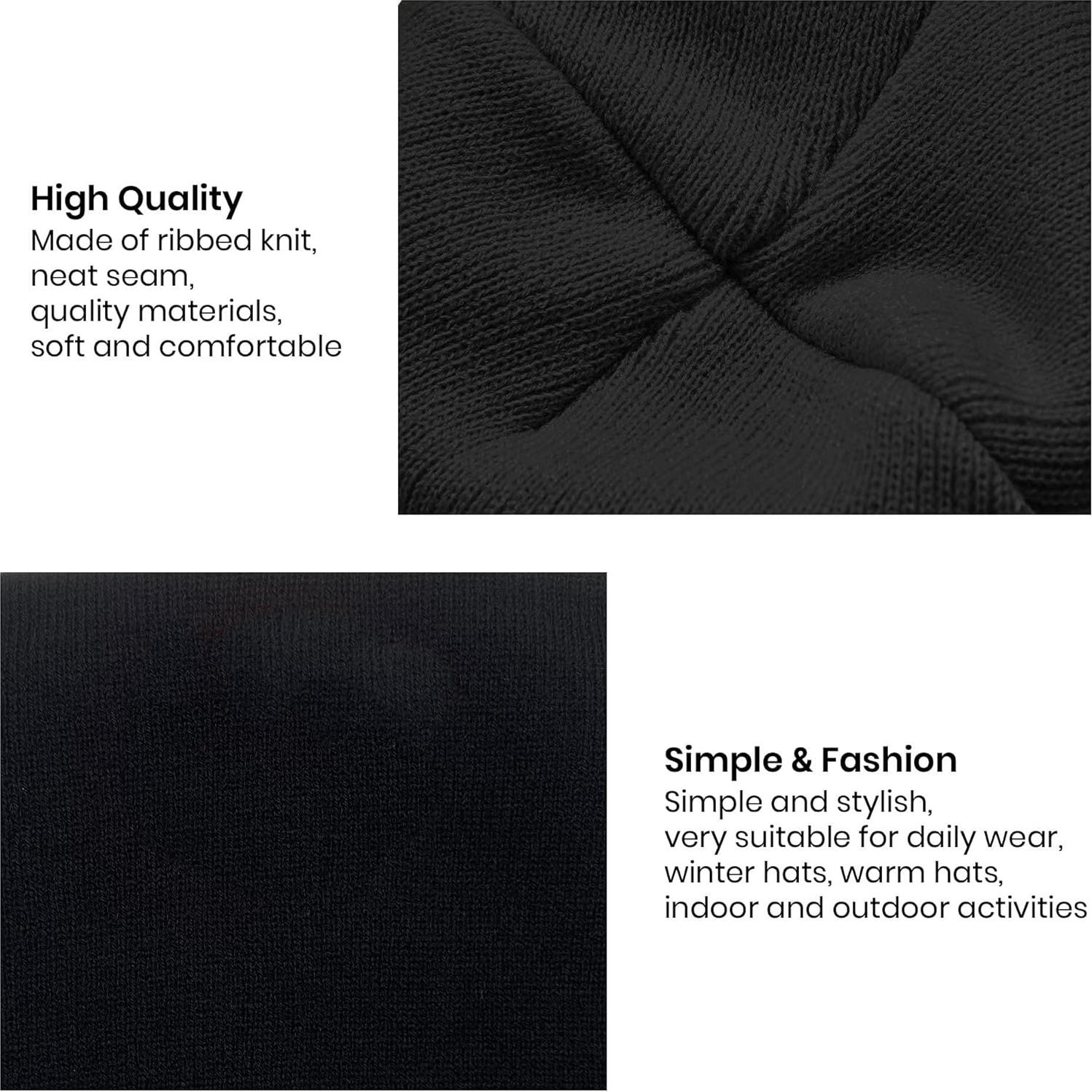 Gorro de Punto Bordado AIMASTZ Unisex Amarillo Pato Divertido