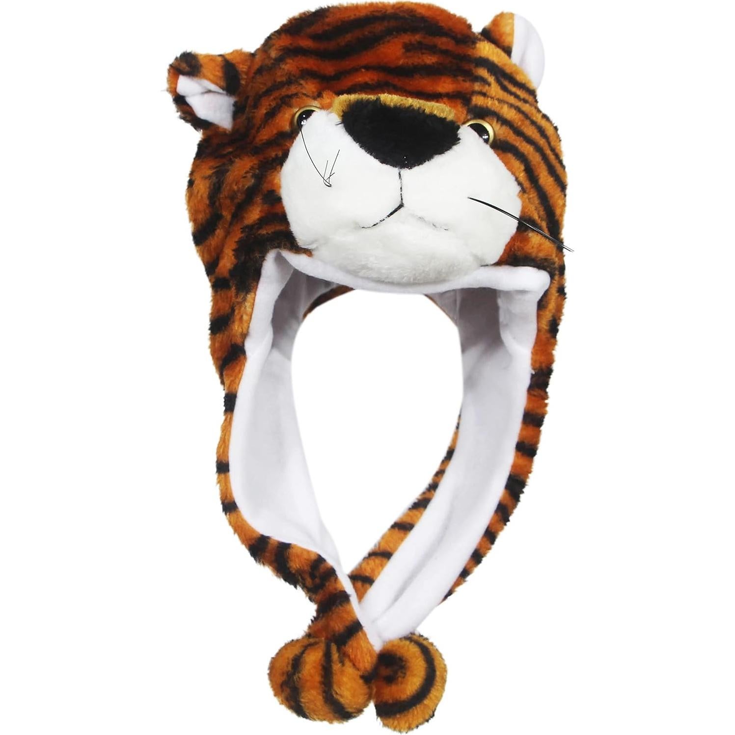 Gorro de Invierno de Peluche Timiot con Cara de Animal Detallada