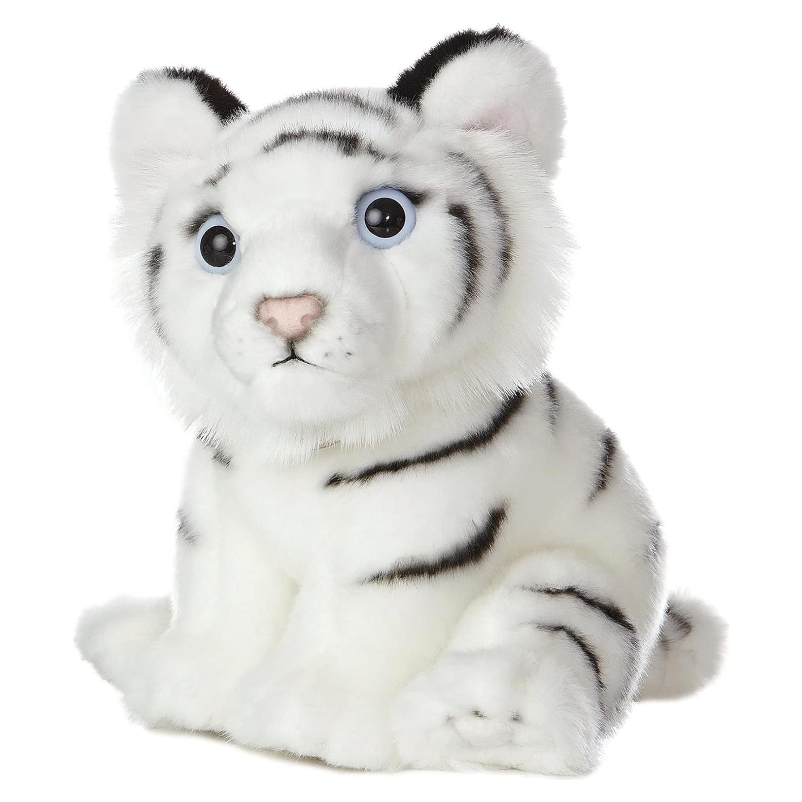 Cachorro de Tigre Blanco de Peluche Aurora Miyoni 25 cm