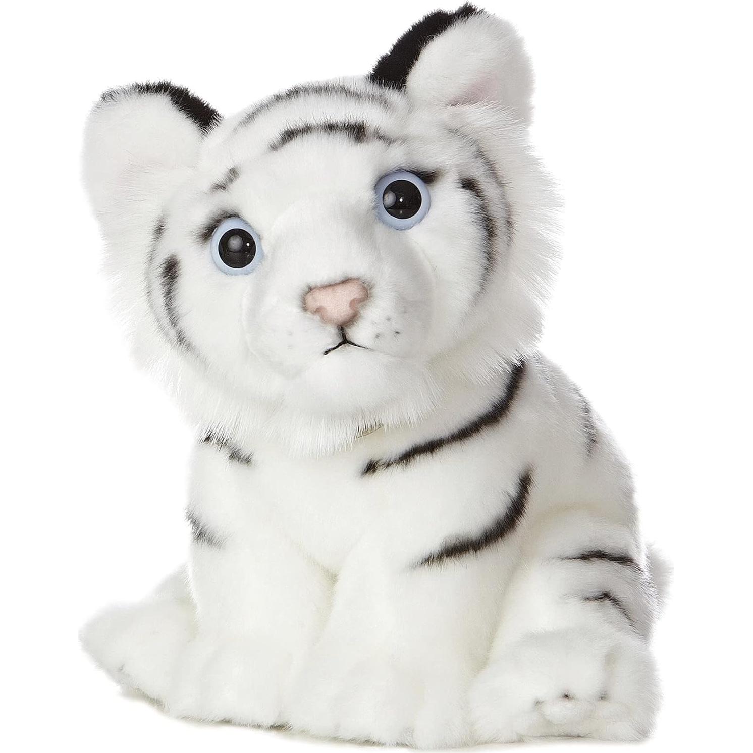 Cachorro de Tigre Blanco de Peluche Aurora Miyoni 25 cm