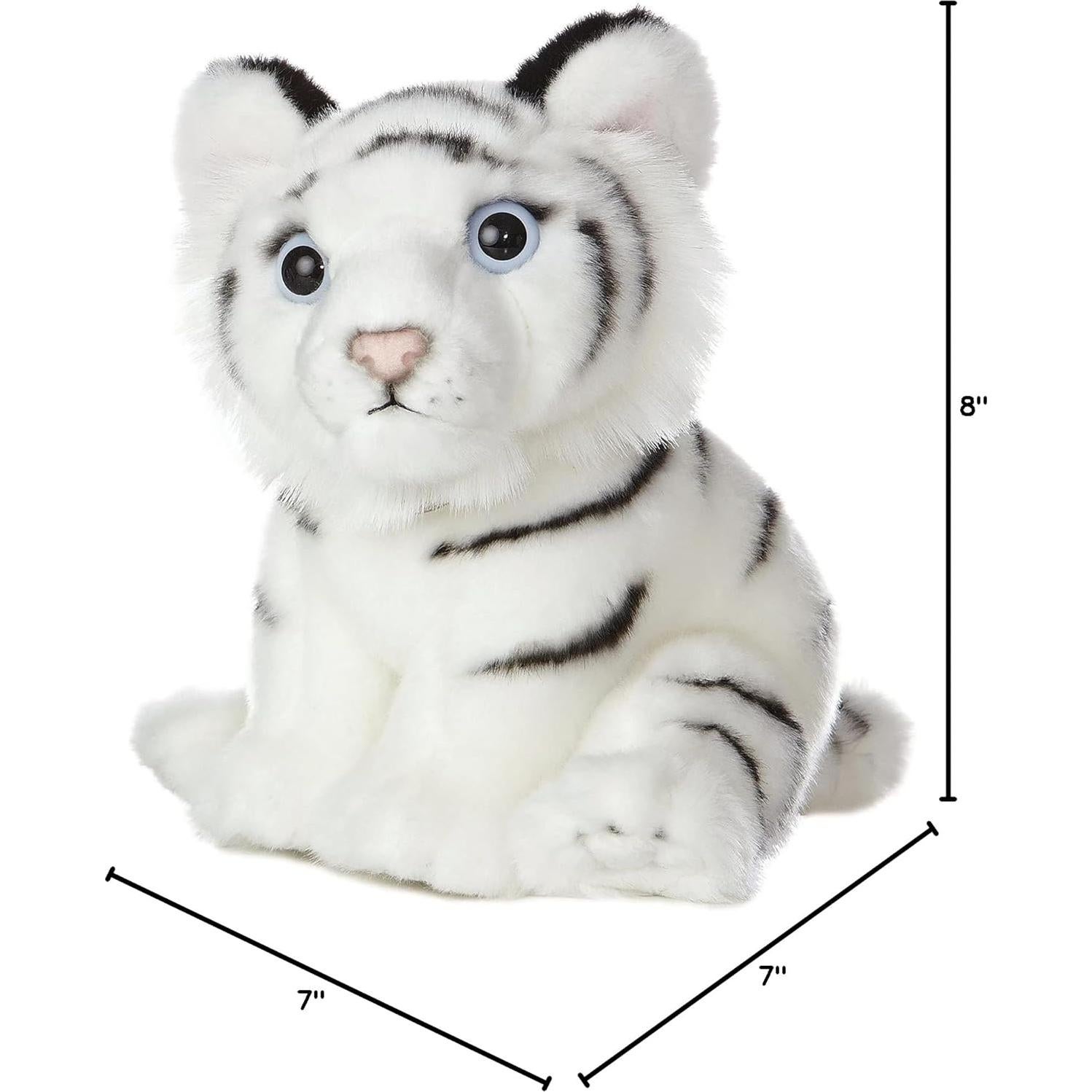 Cachorro de Tigre Blanco de Peluche Aurora Miyoni 25 cm