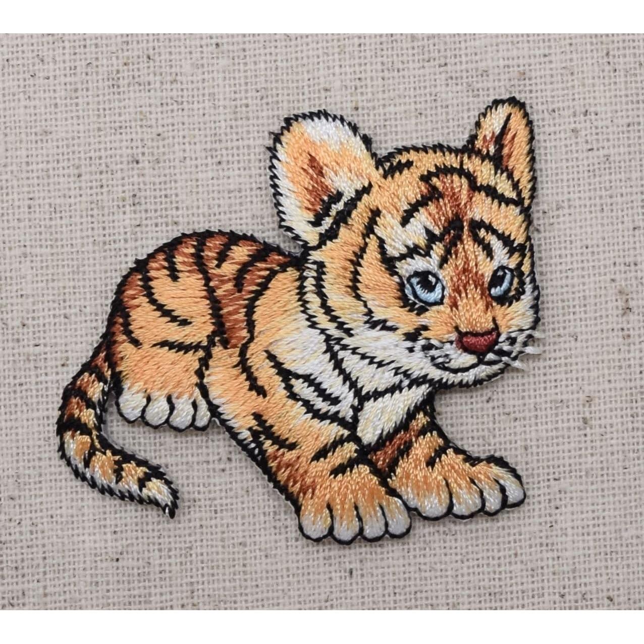 Parche Bordado Tigre Bebé - Aplicación al por mayor - 5.7cm