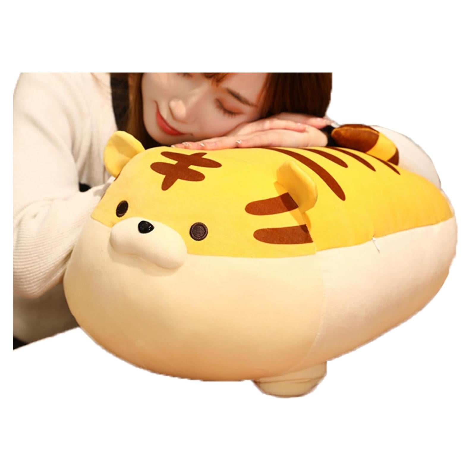Almohada de Tigre de Peluche TONGSONG Naranja 40.64 cm