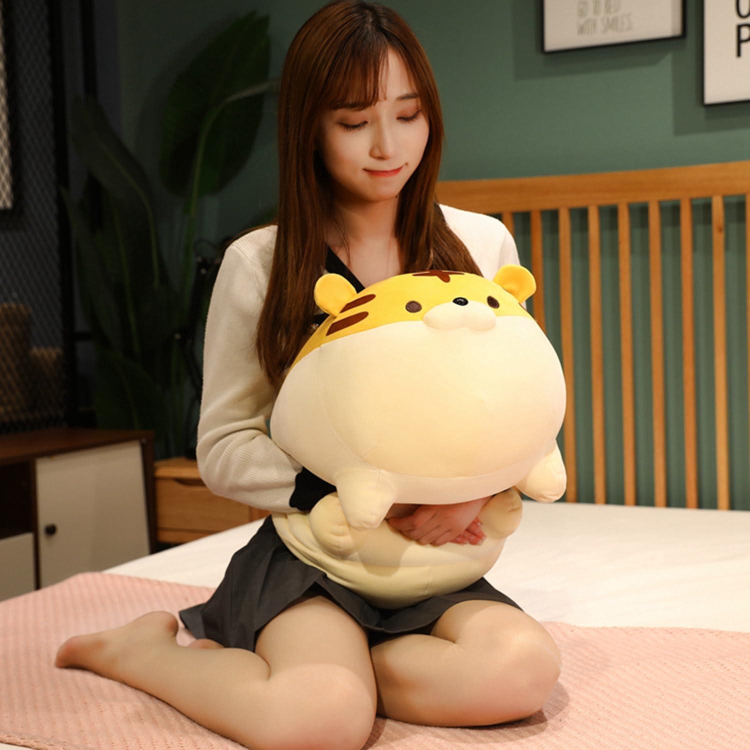 Almohada de Tigre de Peluche TONGSONG Naranja 40.64 cm