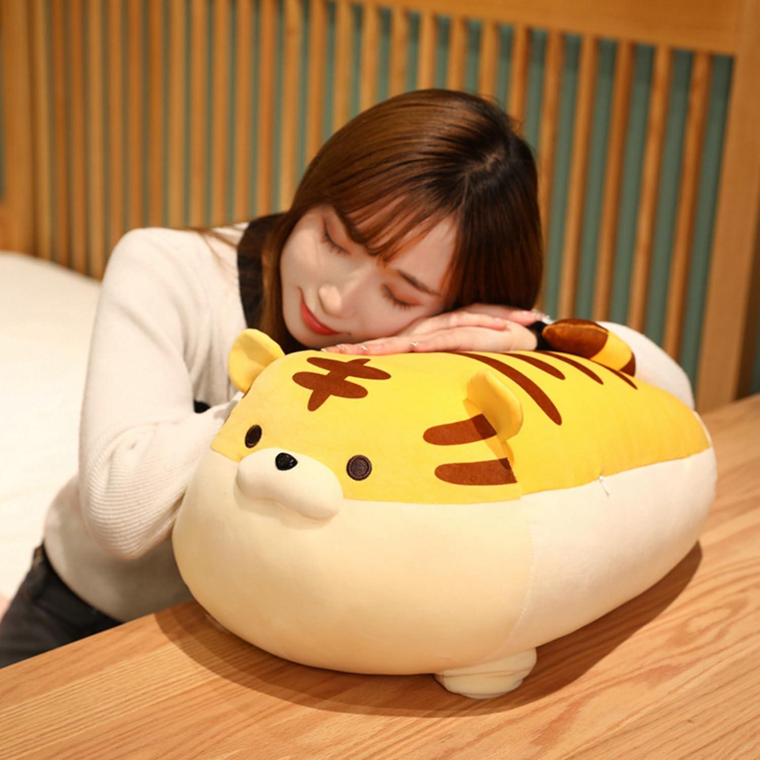 Almohada de Tigre de Peluche TONGSONG Naranja 40.64 cm