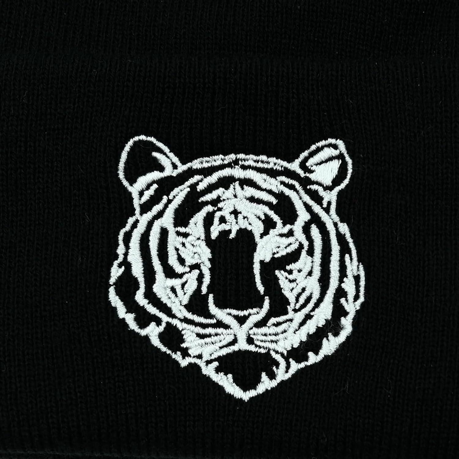 Gorro Beanie Unisex Tezmd Negro con Bordado - 27.9 cm