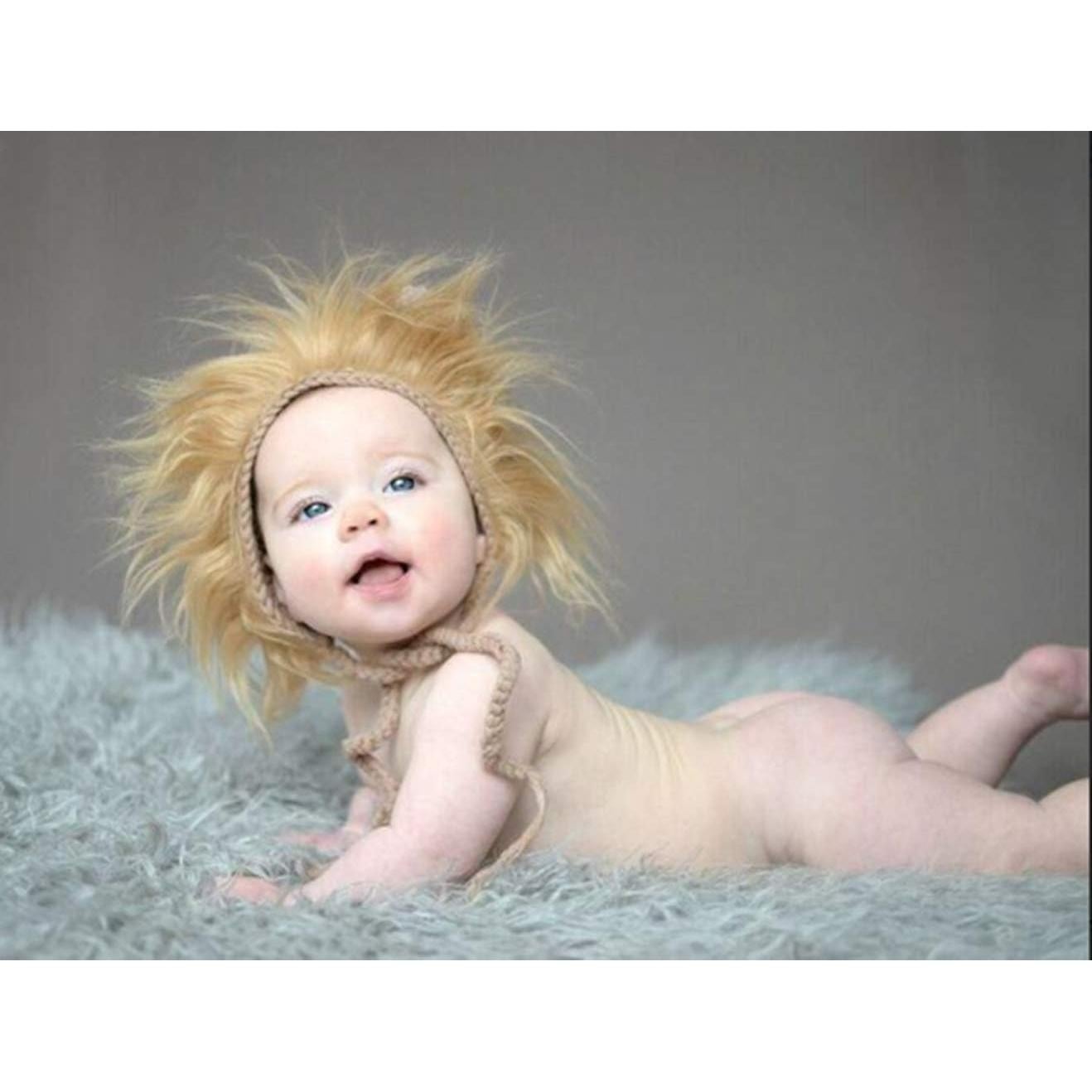 Traje de León de Ganchillo Coberllus para Recién Nacidos