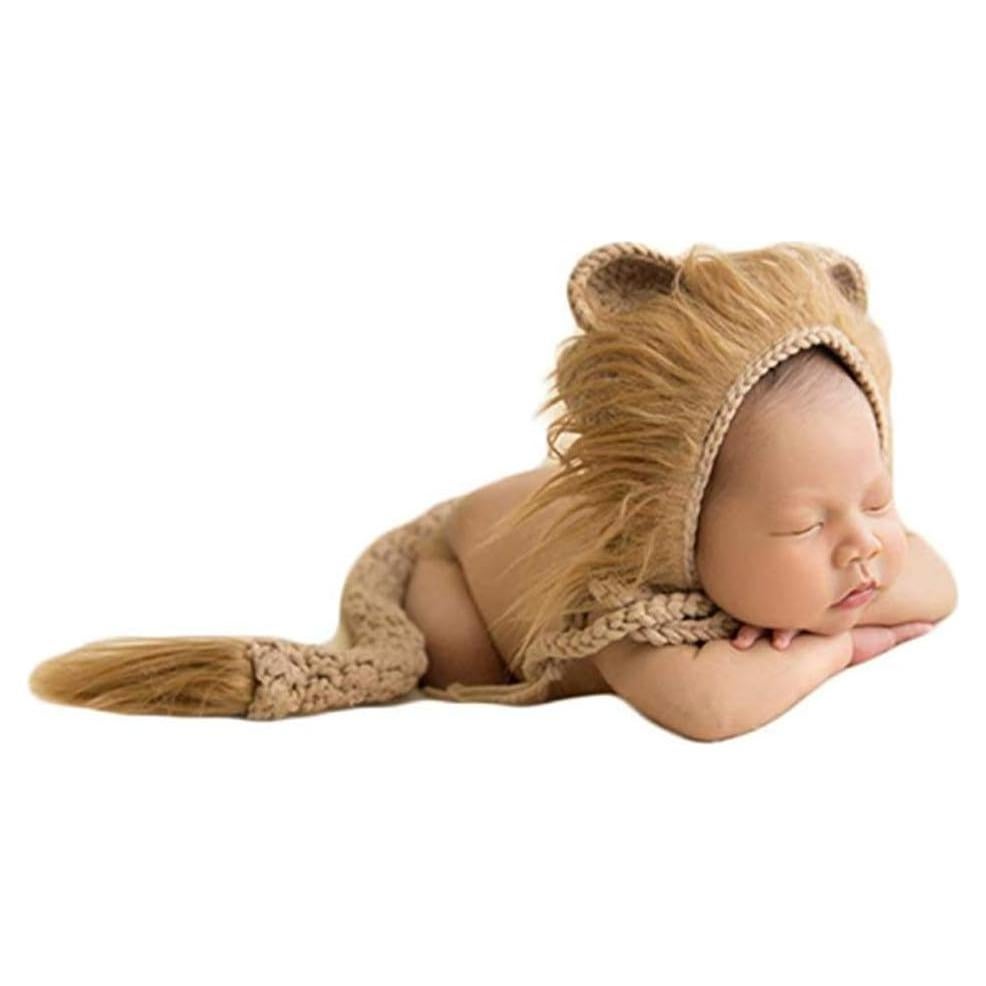 Sombrero y Cola de León para Bebés Vedory - Accesorios Fotografía