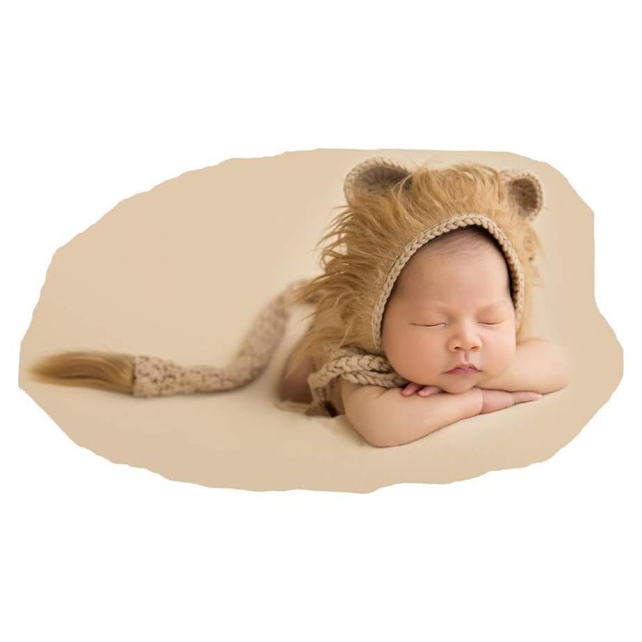 Set de Fotografía para Bebés Vemonllas Gorro y Cola León