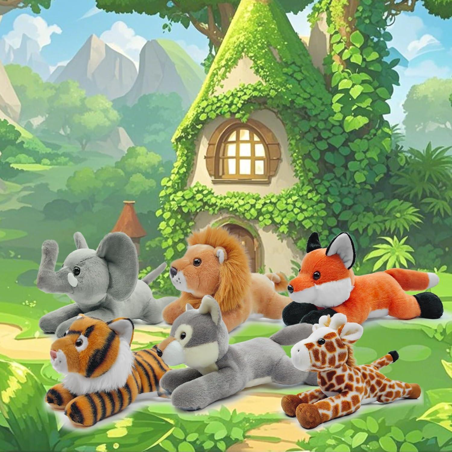 Animal de Peluche León Grande Hideekoog 30 cm Suave