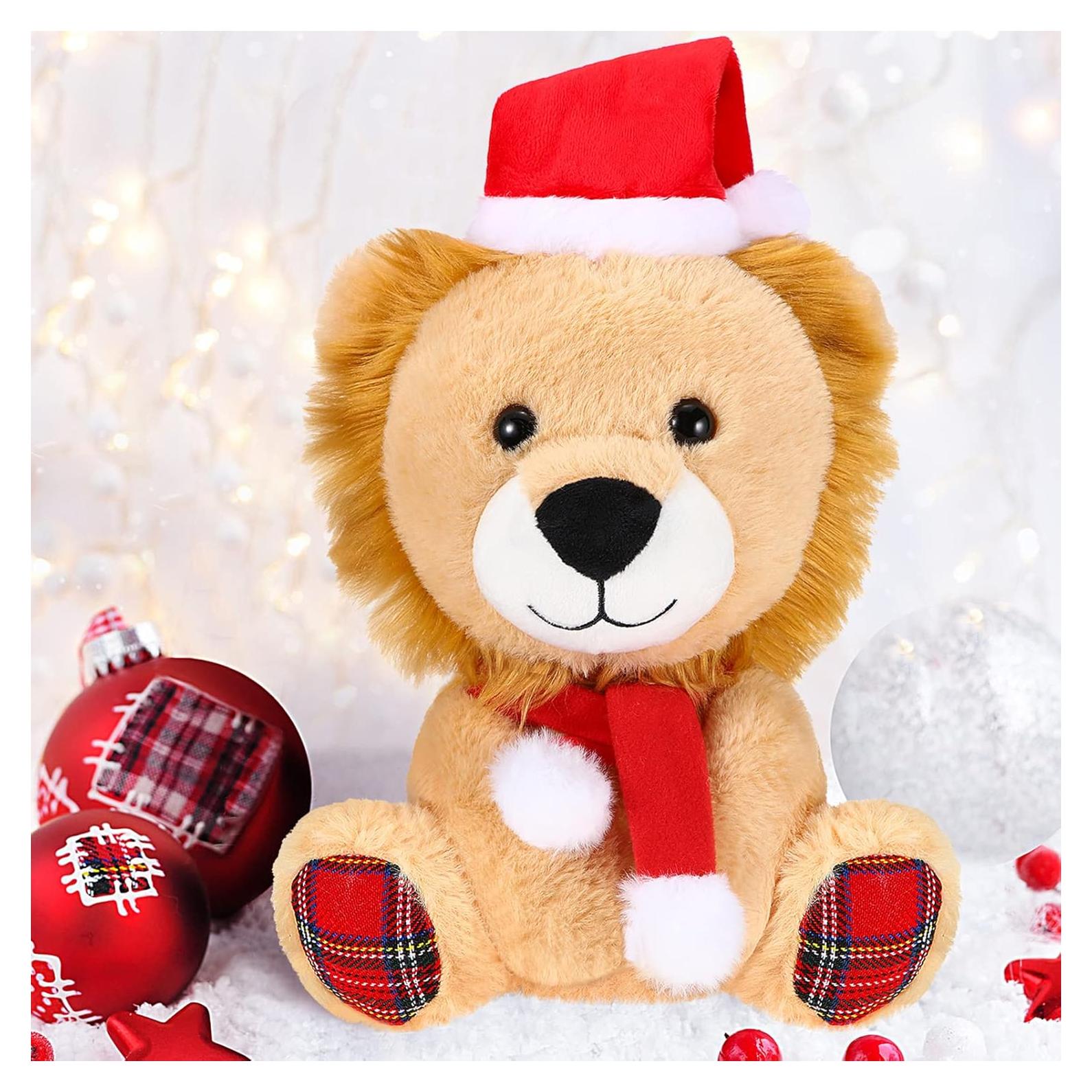 Muñeco de Peluche Navidad Threan 20 cm León con Sombrero