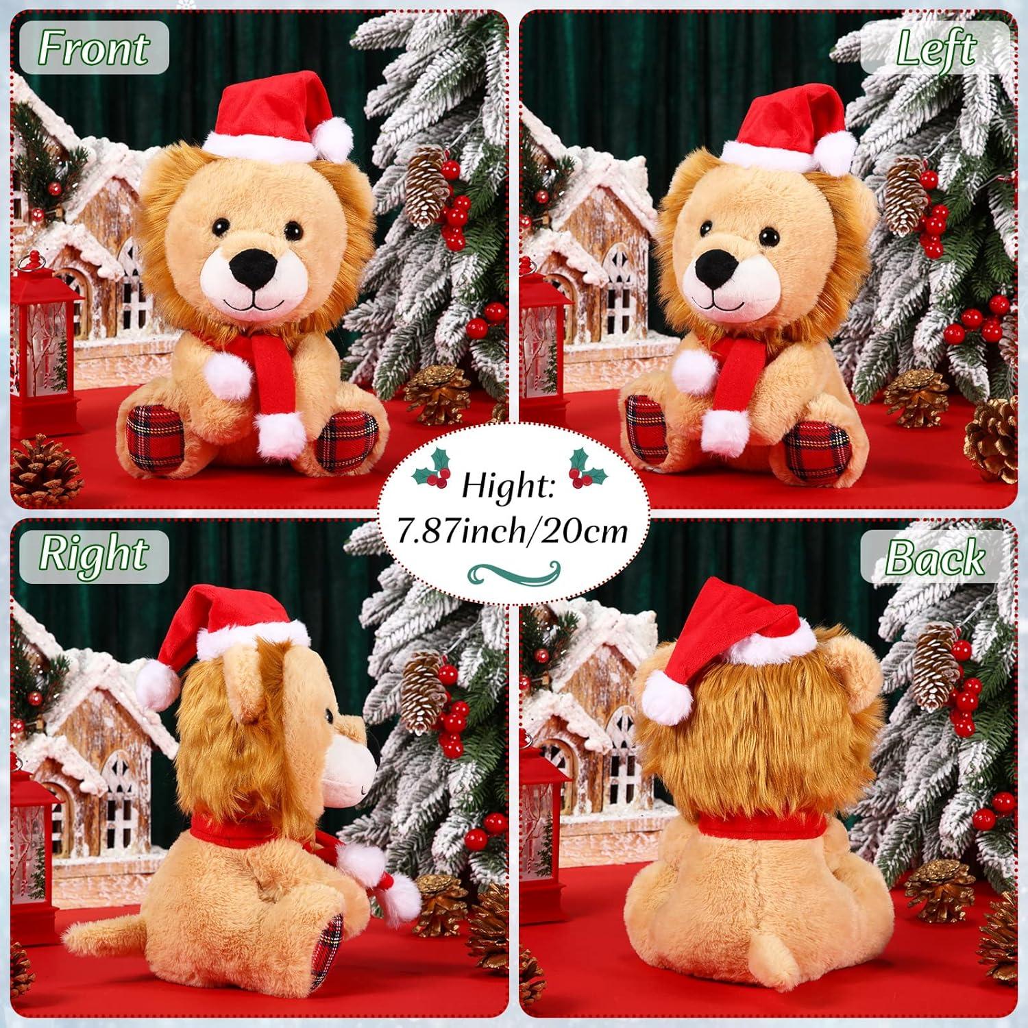 Muñeco de Peluche Navidad Threan 20 cm León con Sombrero