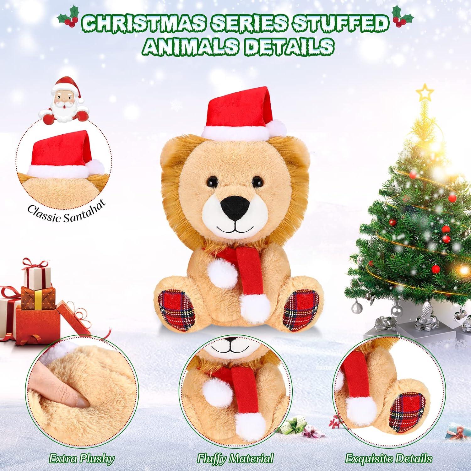Muñeco de Peluche Navidad Threan 20 cm León con Sombrero